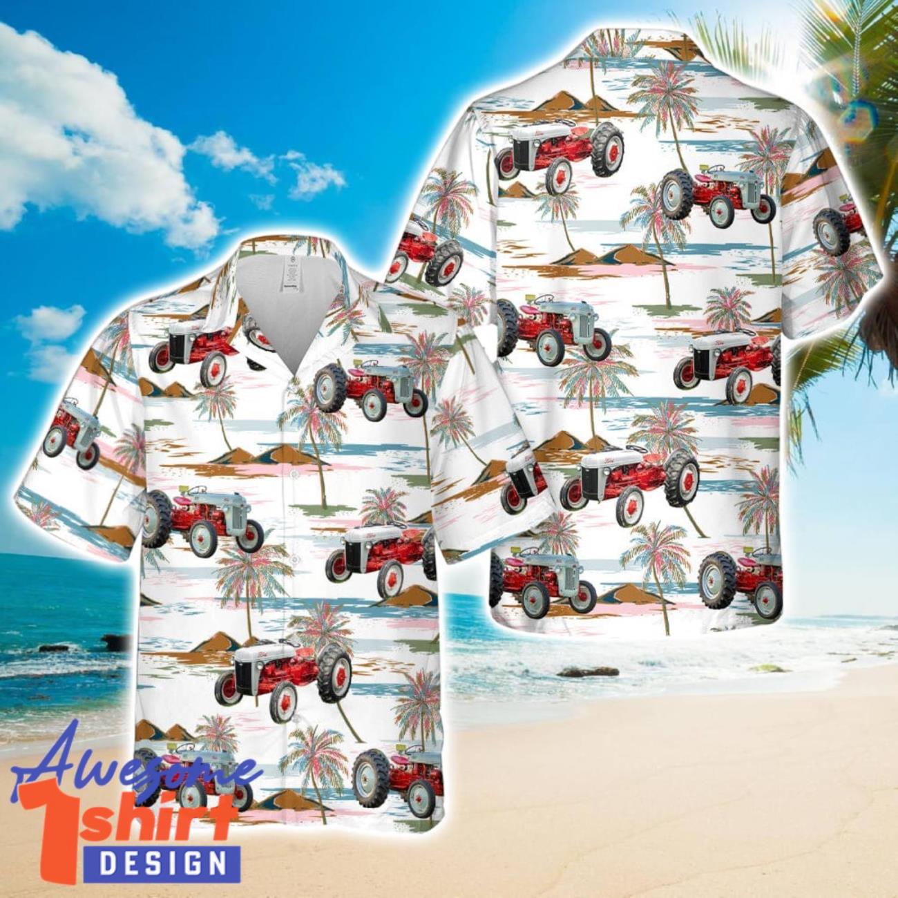 Ford 8N tractor Hawaiian Shirt Beach Holiday