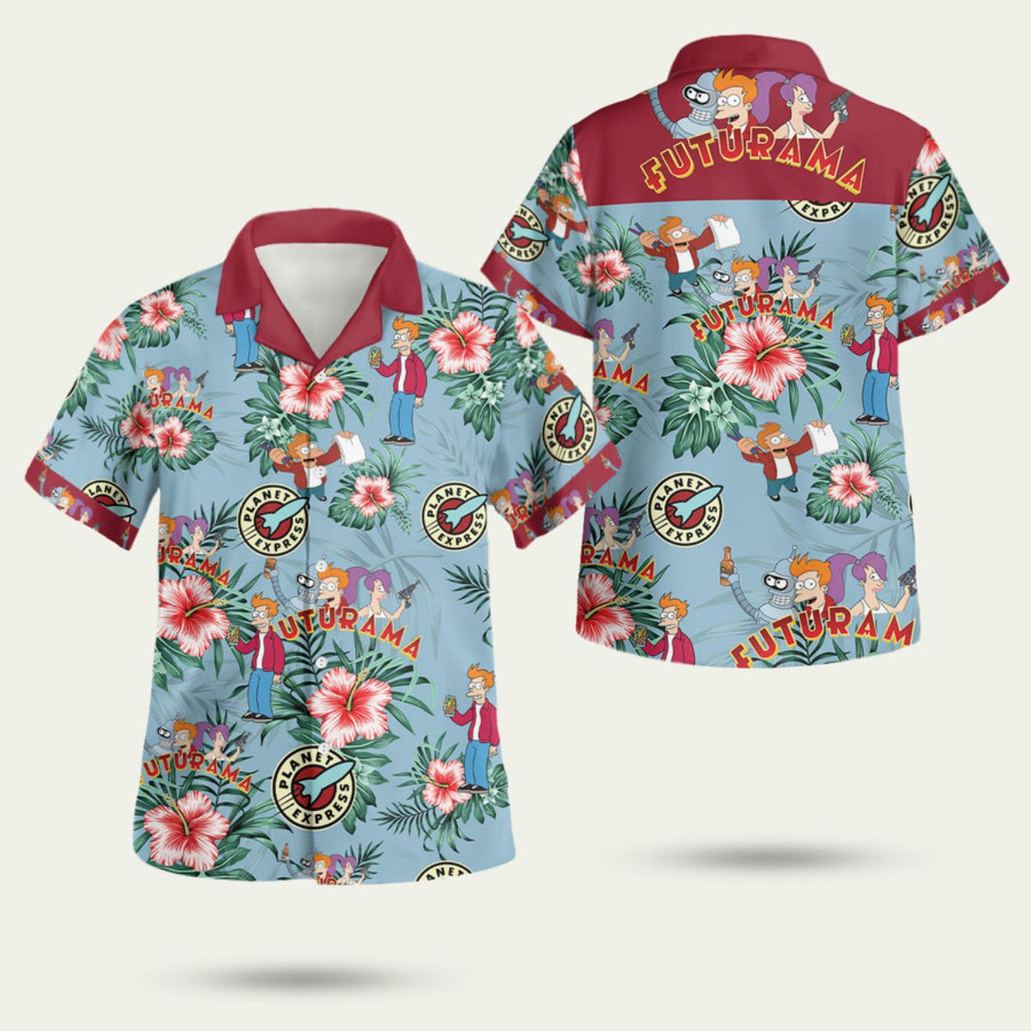 Futurama 3D Hawaiian Shirt Summer Style Gift