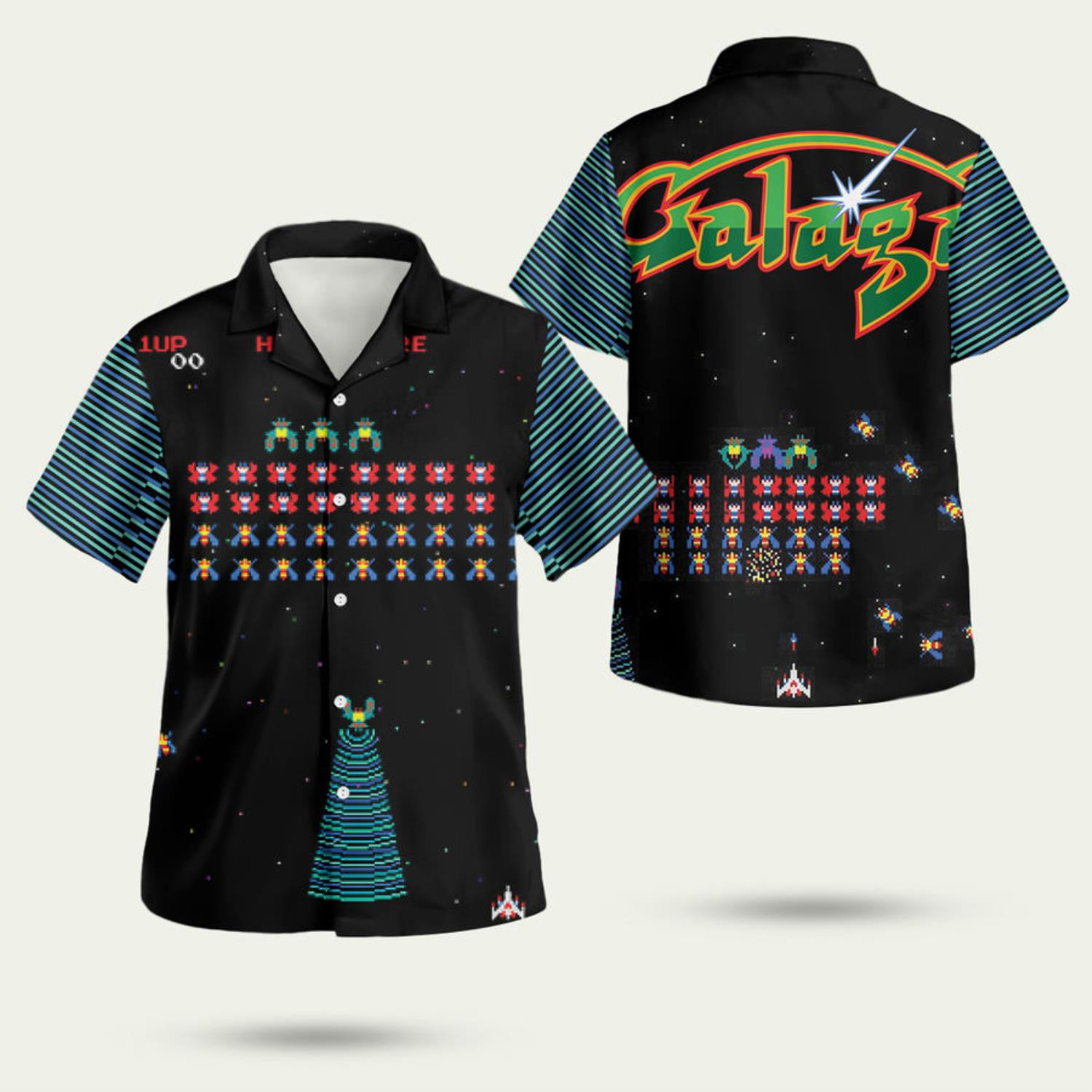 Galaga Gubbi Print 3D Hawaiian Shirt Summer Style Gift