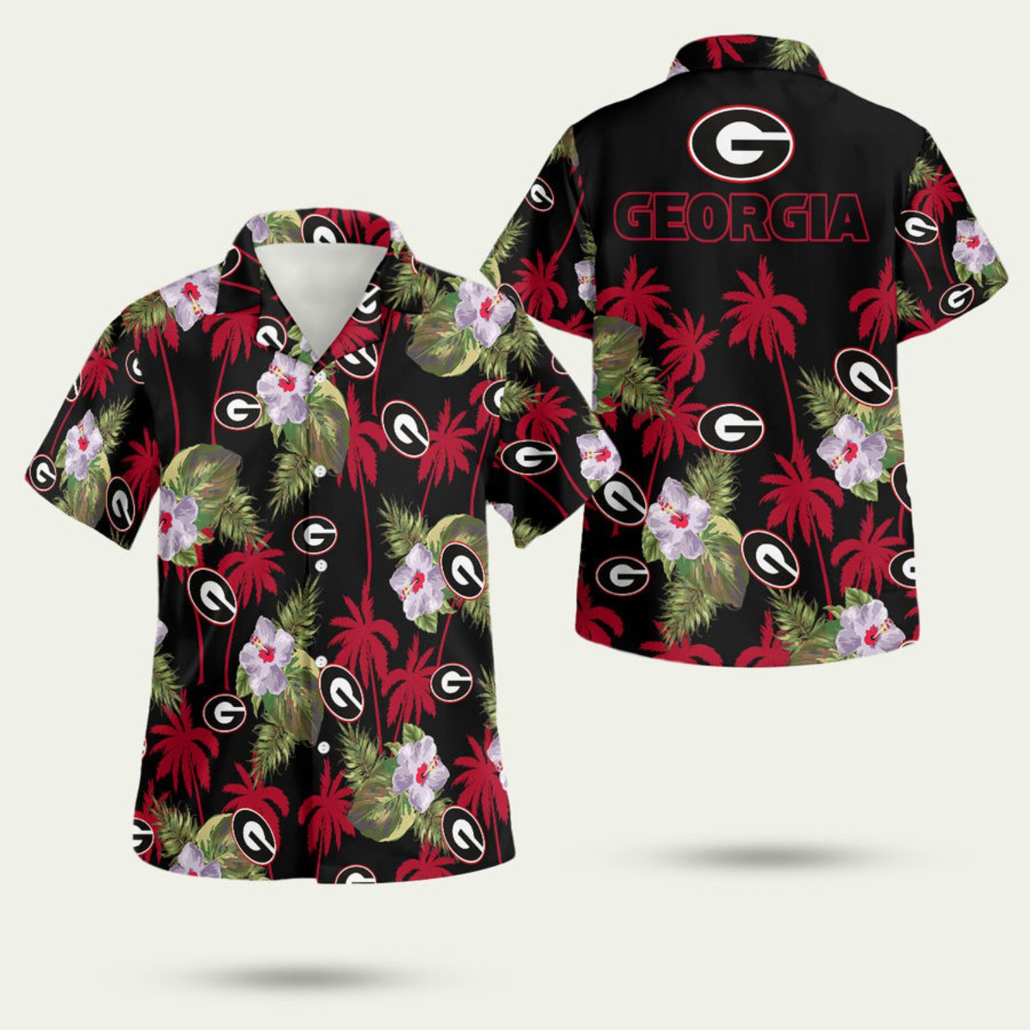 Georgia Bulldogs 02 3D Hawaiian Shirt Summer Style Gift