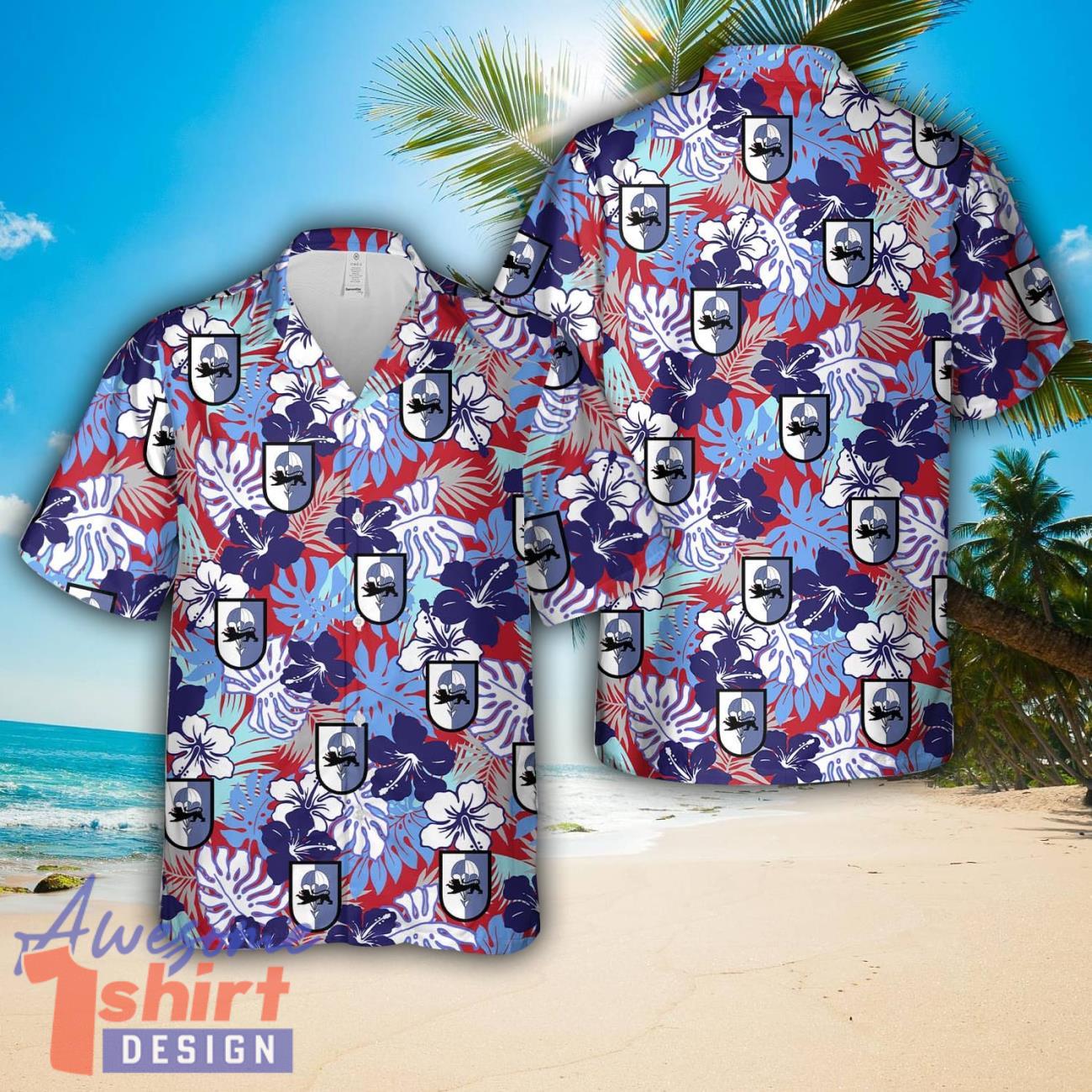 German Bundeswehr Fallschirmjagerbataillon 313 (FschJgBtl 313) Hawaiian Shirt Unisex For Men Women