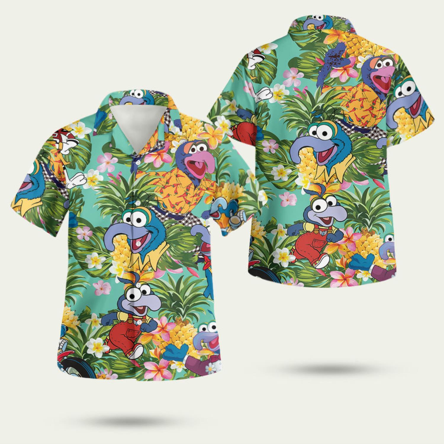 Gonzo Muppets Tropical 3D Hawaiian Shirt Summer Style Gift