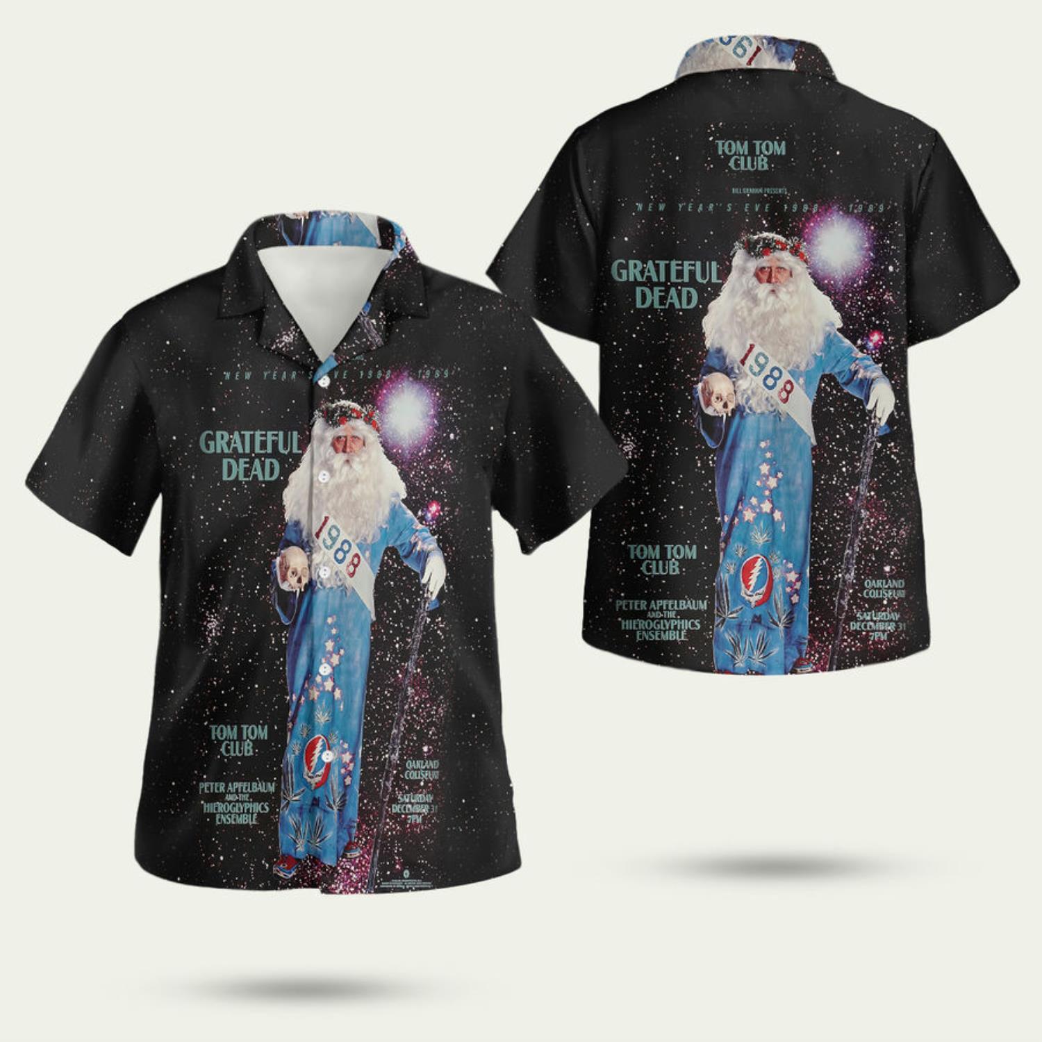 Grateful Dead Christmas 3D Hawaiian Shirt Summer Style Gift