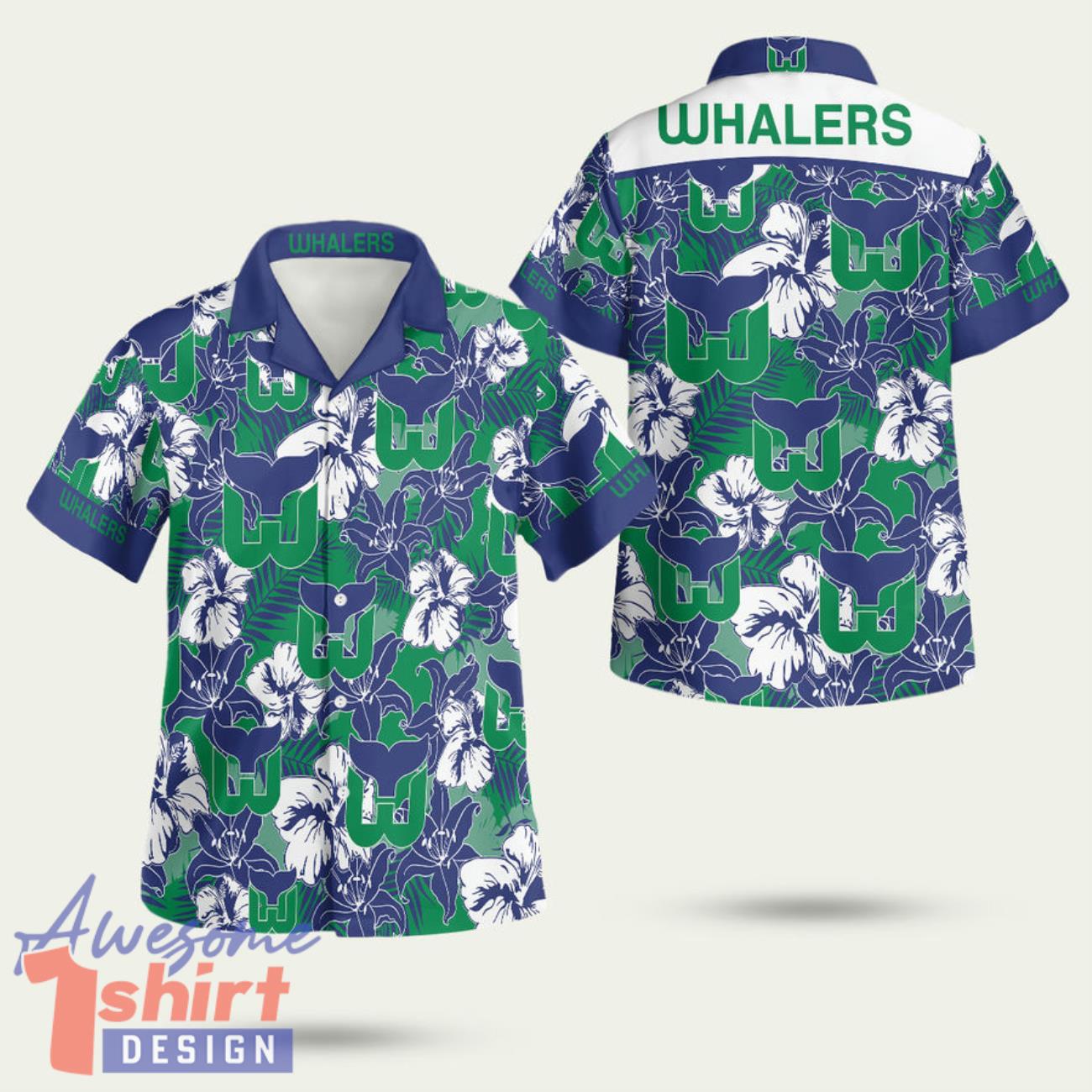 Hartford Whalers Summer 3D Hawaiian Shirt Summer Style Gift