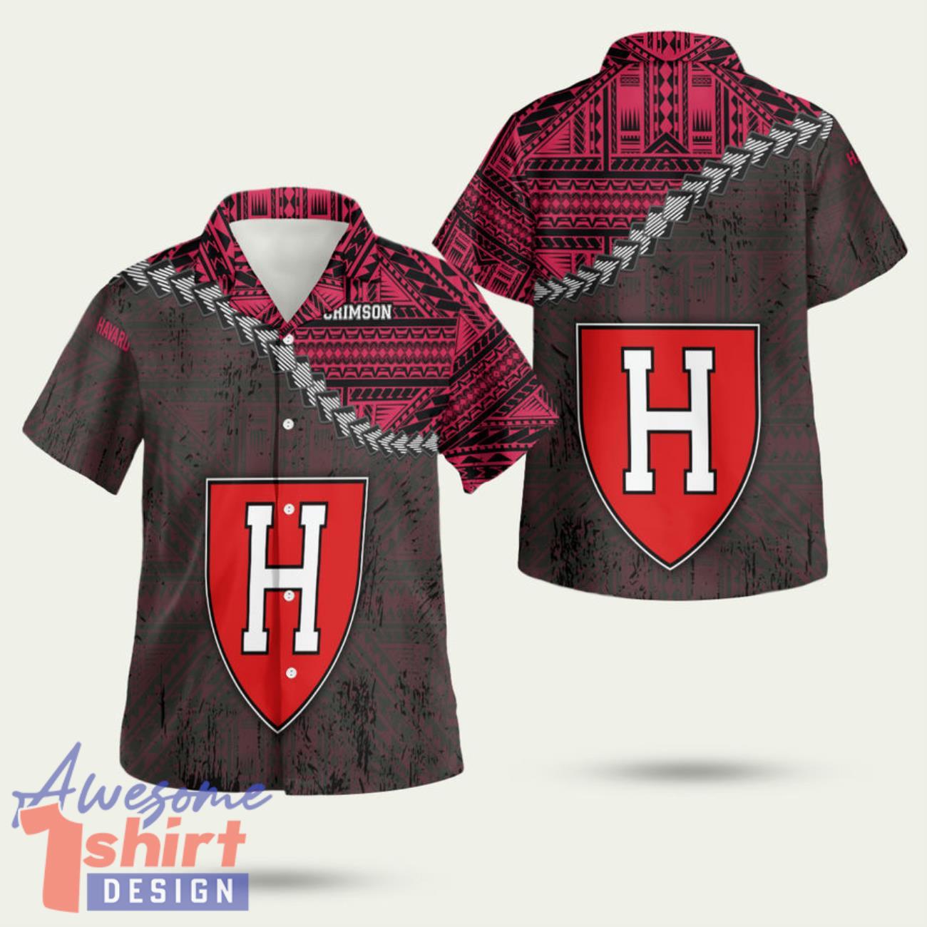 Harvard Crimson 3D Hawaiian Shirt Summer Style Gift