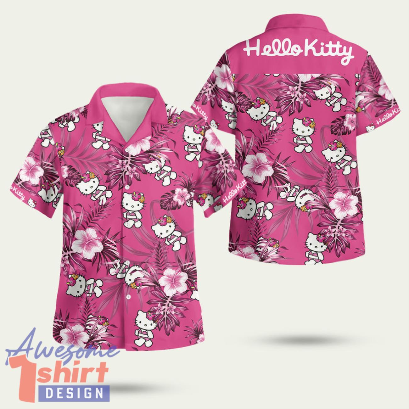 Hello Kitty 3D Hawaiian Shirt Summer Style Gift