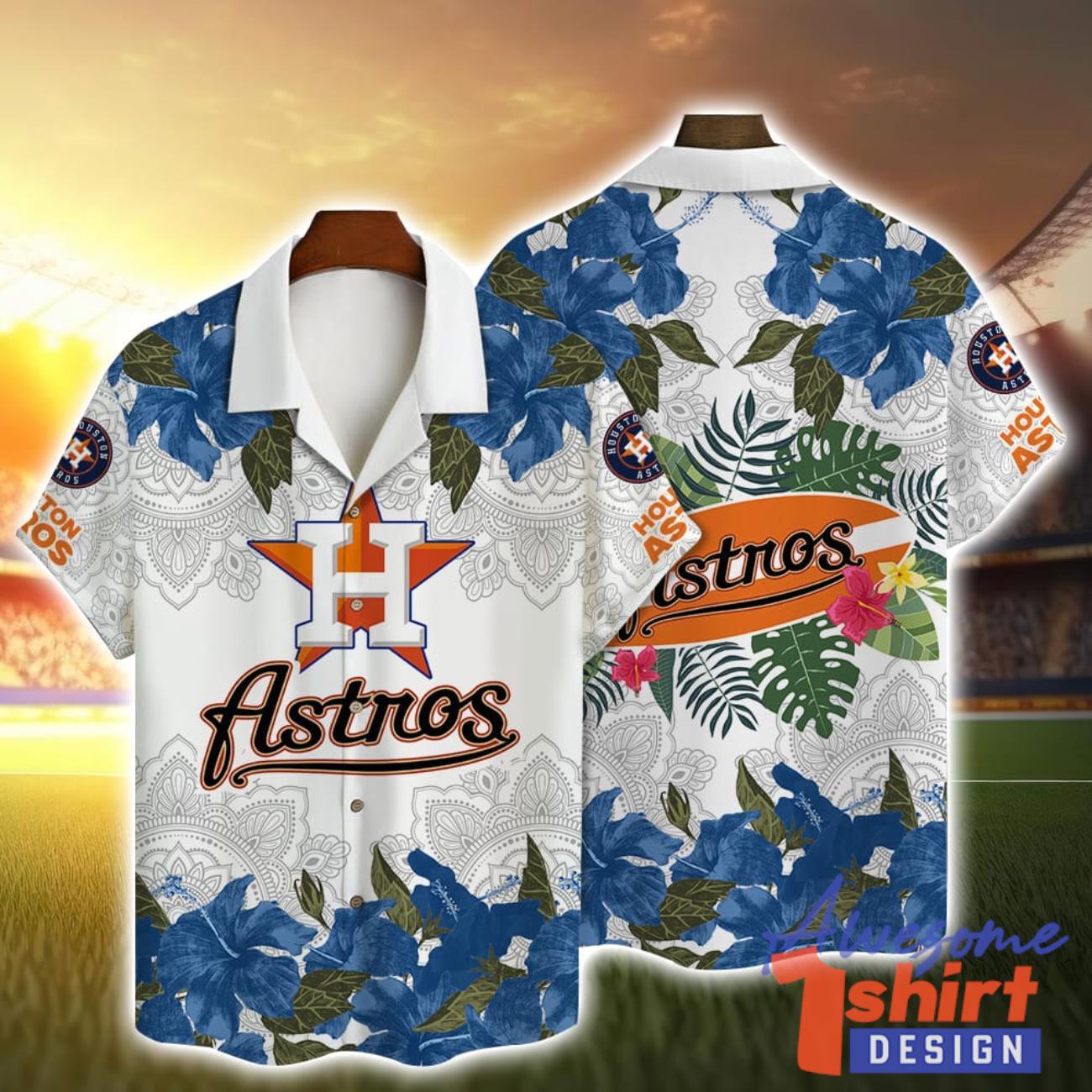 Houston Astros MLB Hibiscus Flower Hawaiian Shirt Cute Summer Gift