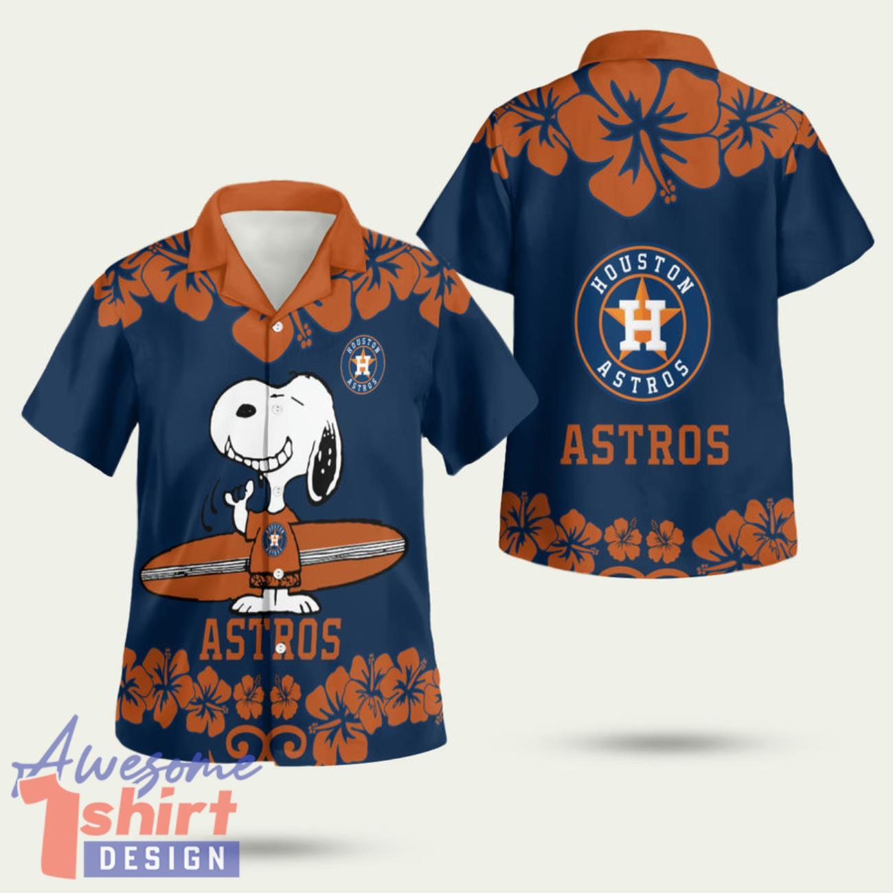 Houston Astros Snoopy 3D Hawaiian Shirt Summer Style Gift