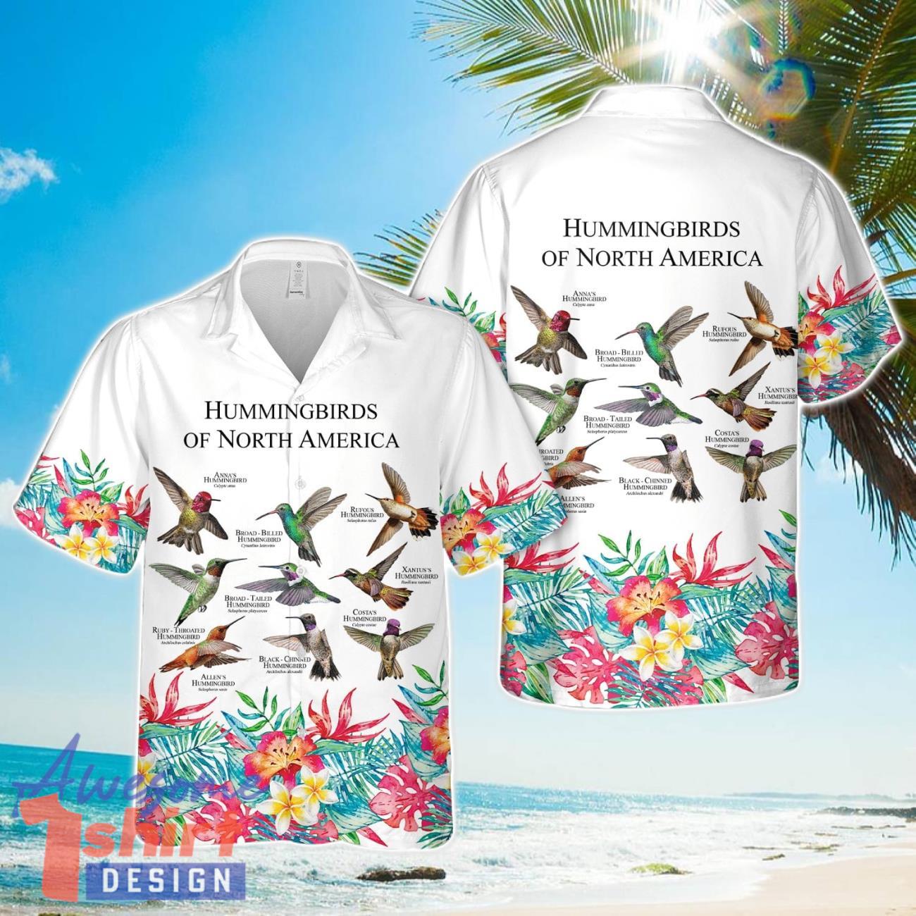 Hummingbirds of North America Hawaiian Shirt Cute Summer Gift