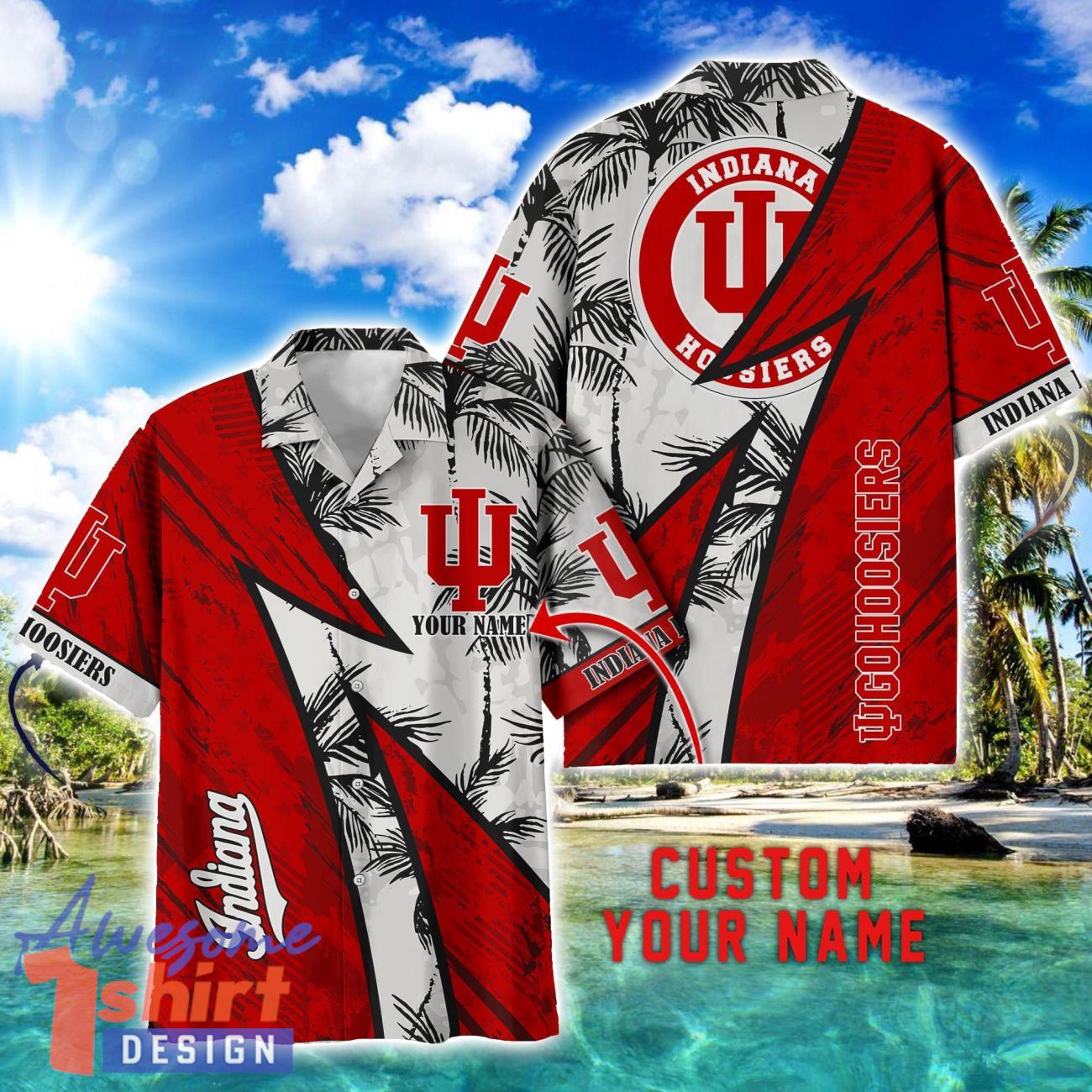 Indiana Hoosiers AOP Hawaiian Shirt Beach Summer Shirt Personalized Name For fans