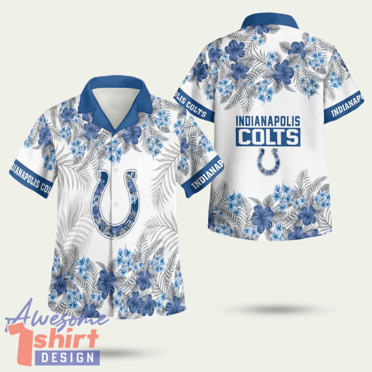 Indianapolis Colts Combo 3D Hawaiian Shirt Summer Style Gift