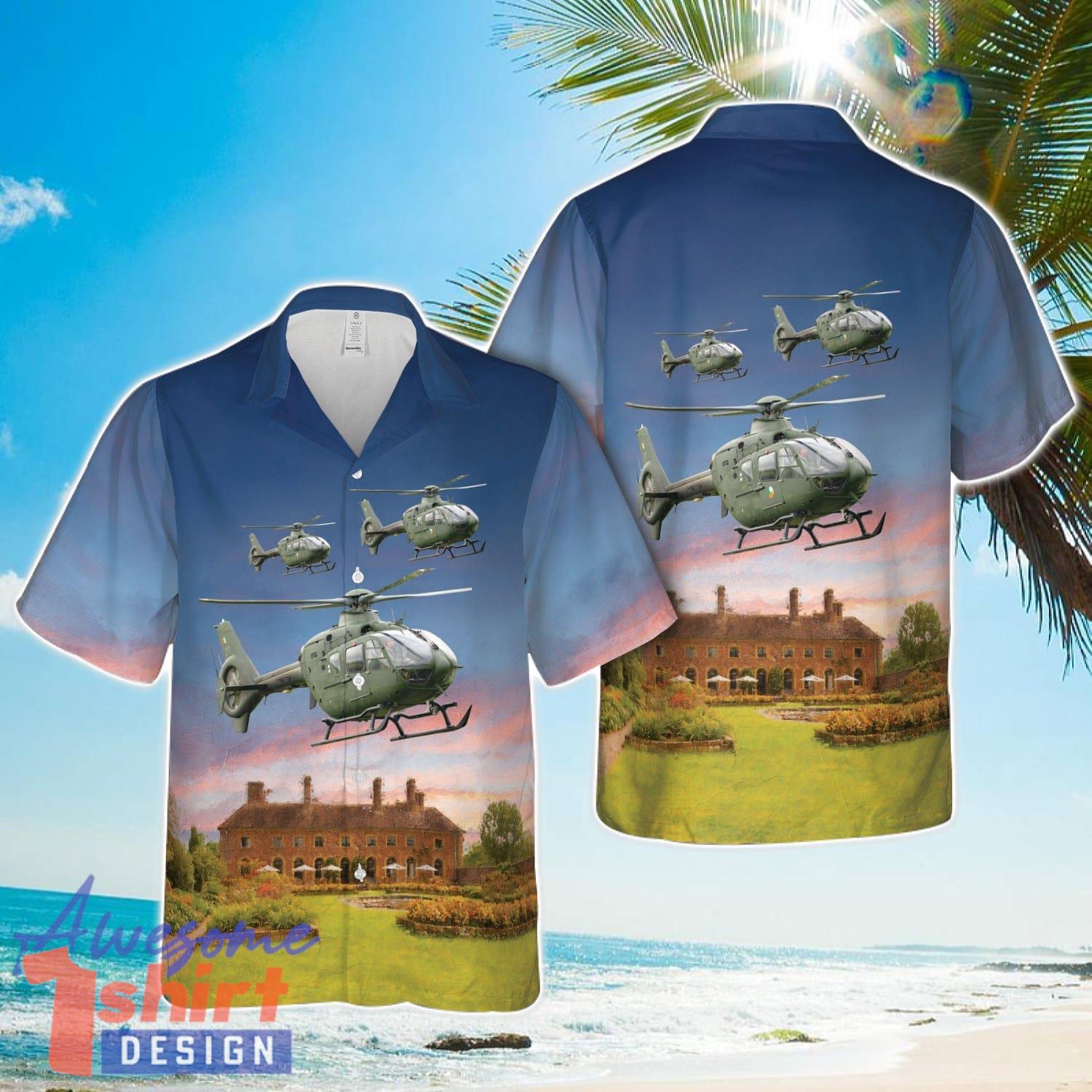 Irish Air Corps 271 Eurocopter EC-135-P2 Hawaiian Shirt Men Women Men Women Beach Shirt