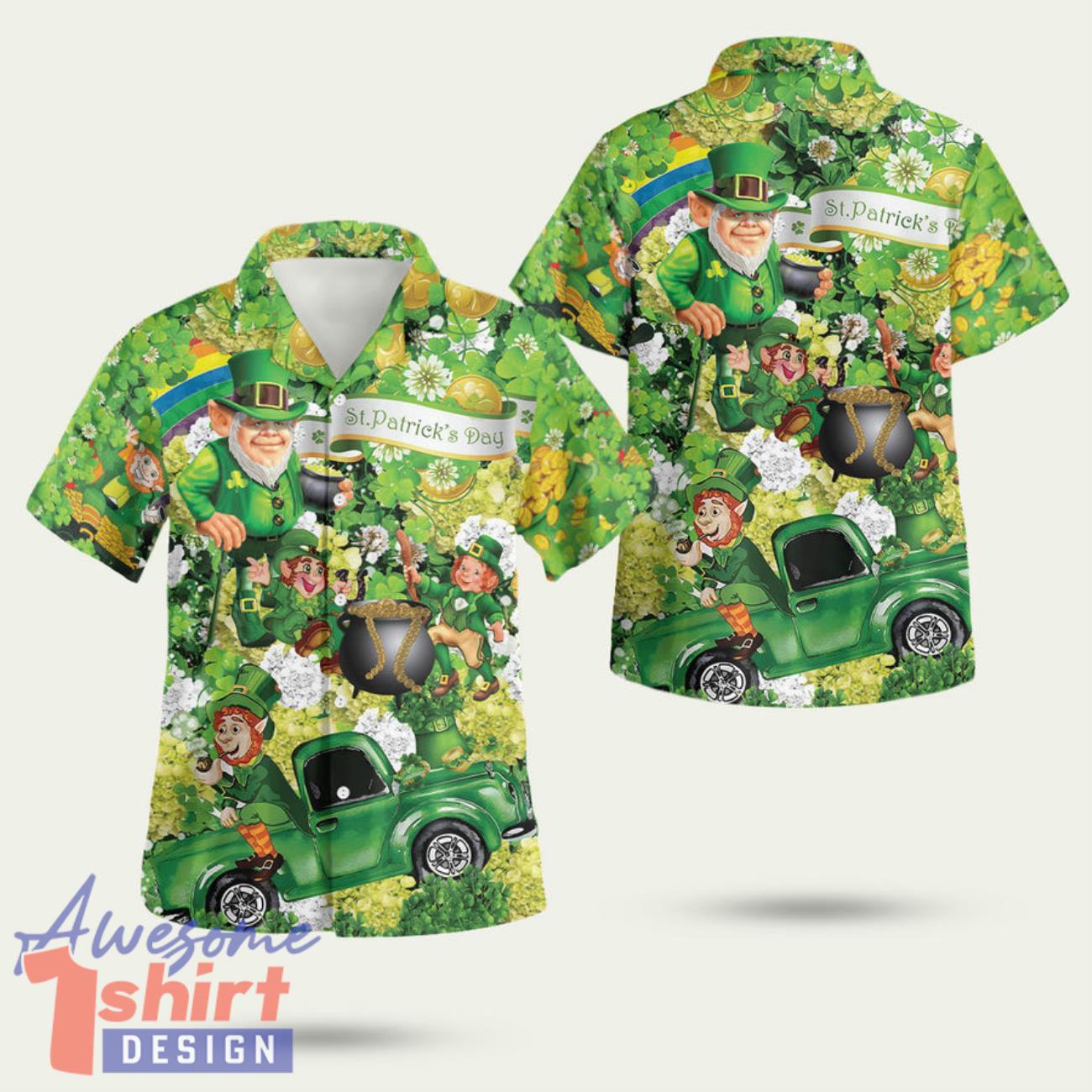 Irish Wish You A Happy Saint Patricks Day Edition 3D Hawaiian Shirt Summer Style Gift