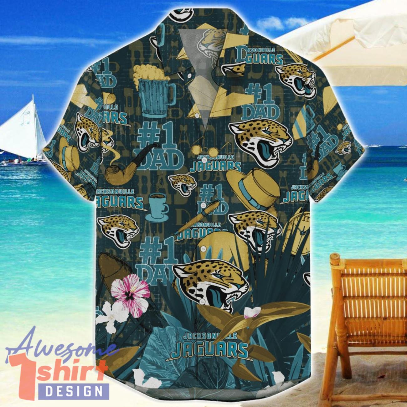 Jacksonville Jaguars Hawaiian Shirt Father’s Day Gift For Dad Grandpa NFL Team