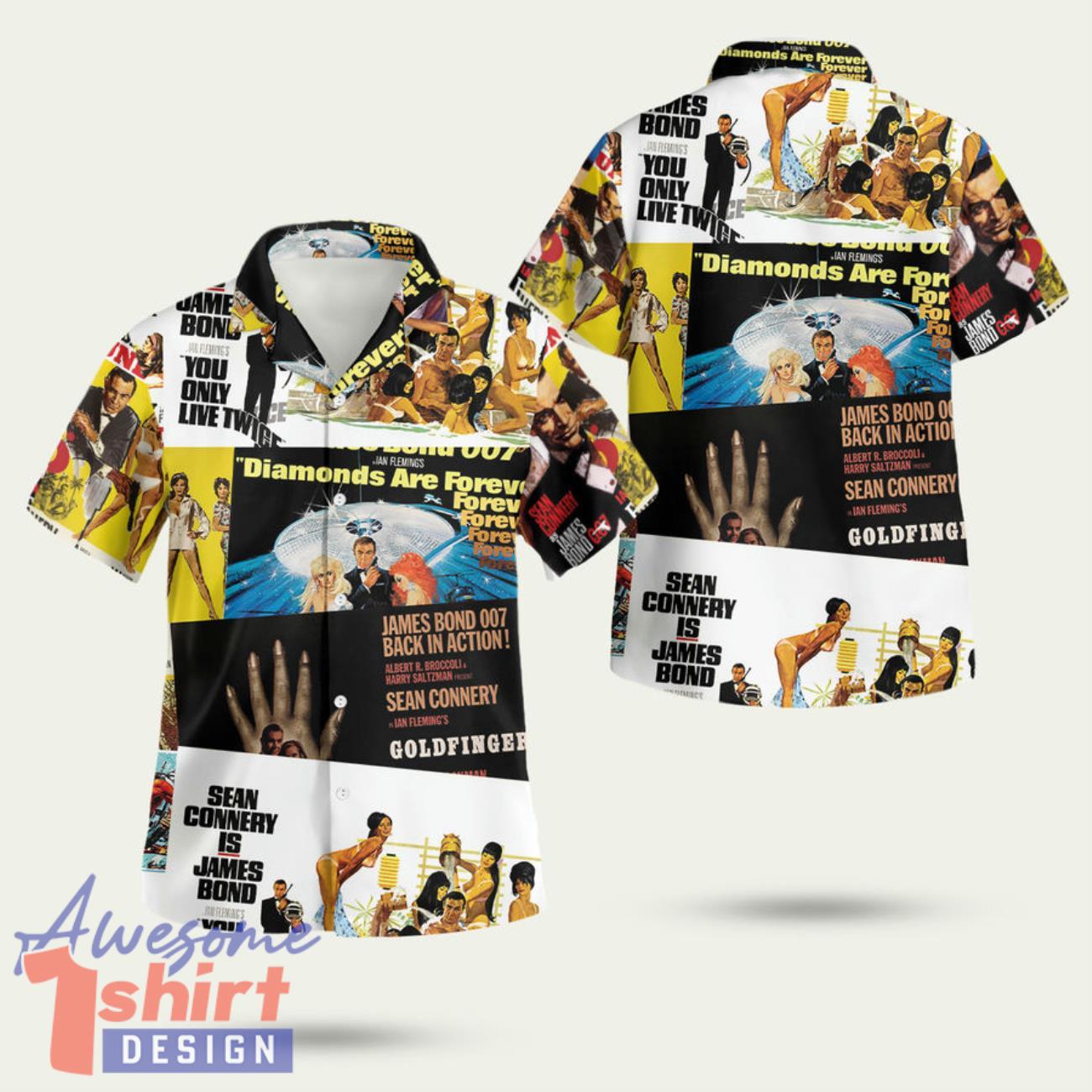 James Bond Movie 3D Hawaiian Shirt Summer Style Gift