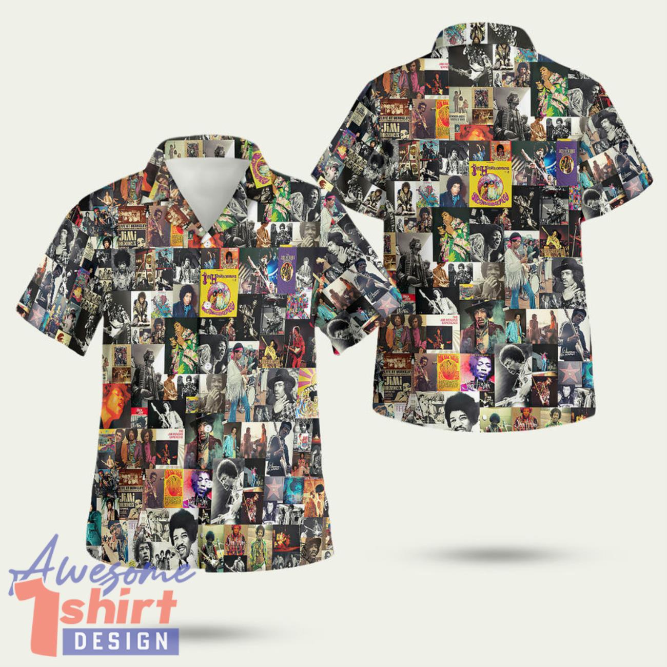 Jimi Hendrix 3D Hawaiian Shirt Summer Style Gift