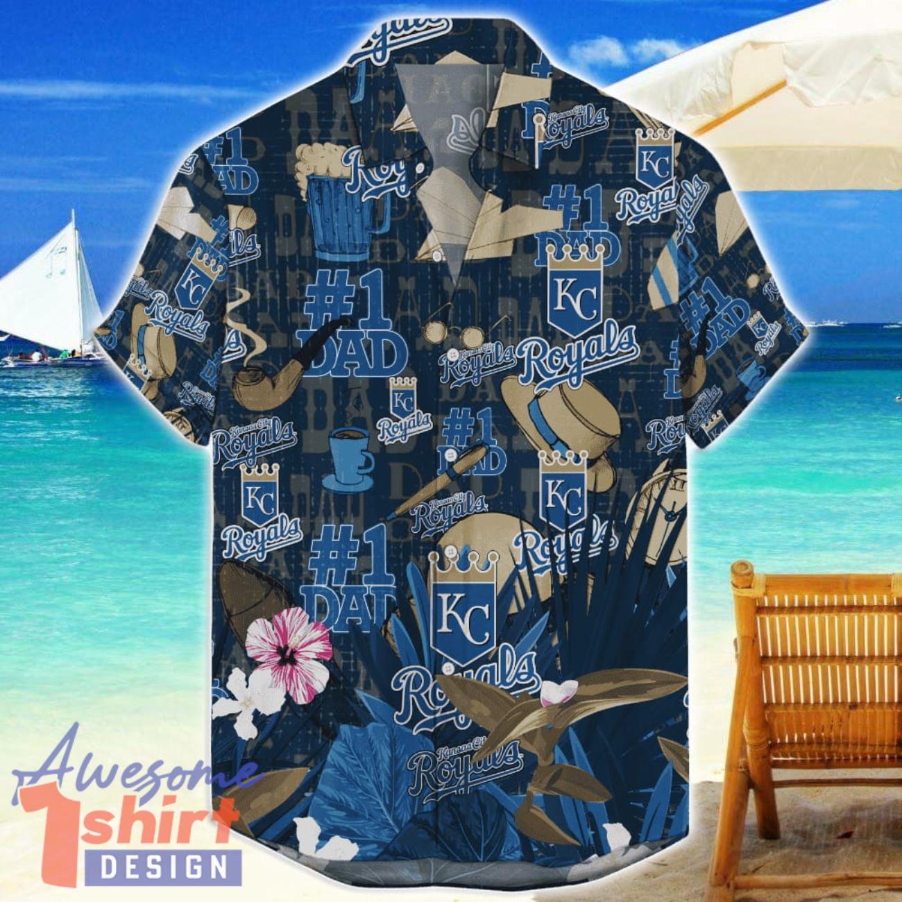 Kansas City Royals Hawaiian Shirt Father’s Day Gift For Dad Grandpa MLB Team