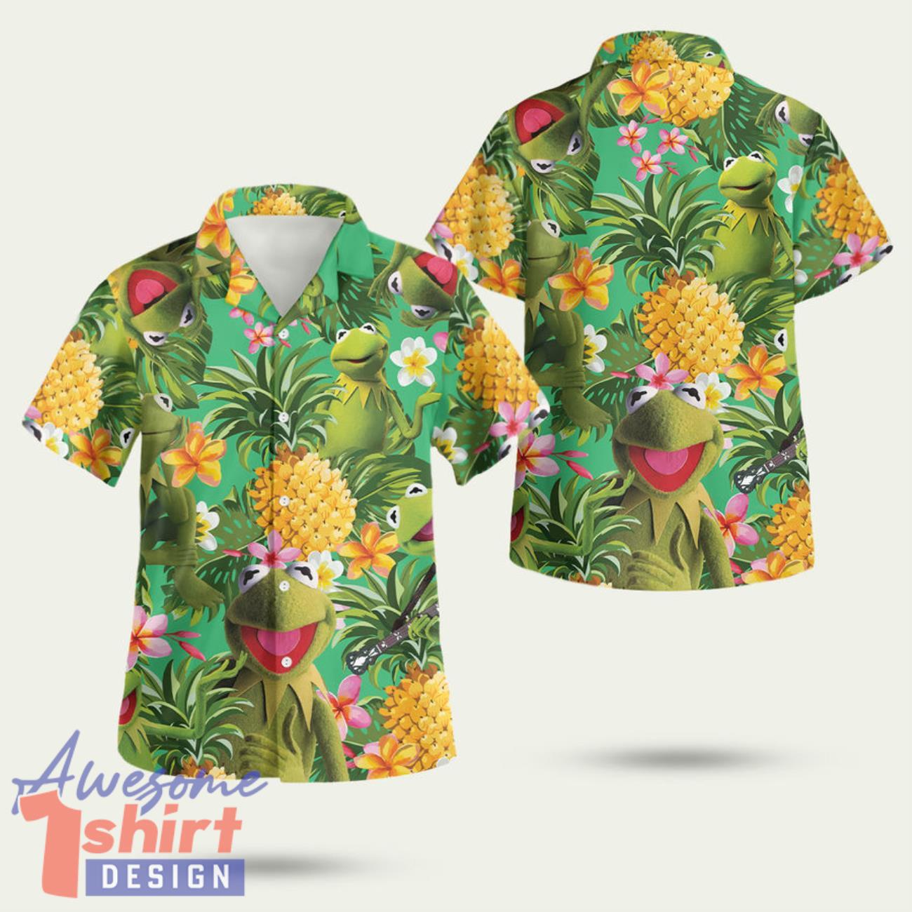 Kermit The Frog Muppet 3D Hawaiian Shirt Summer Style Gift