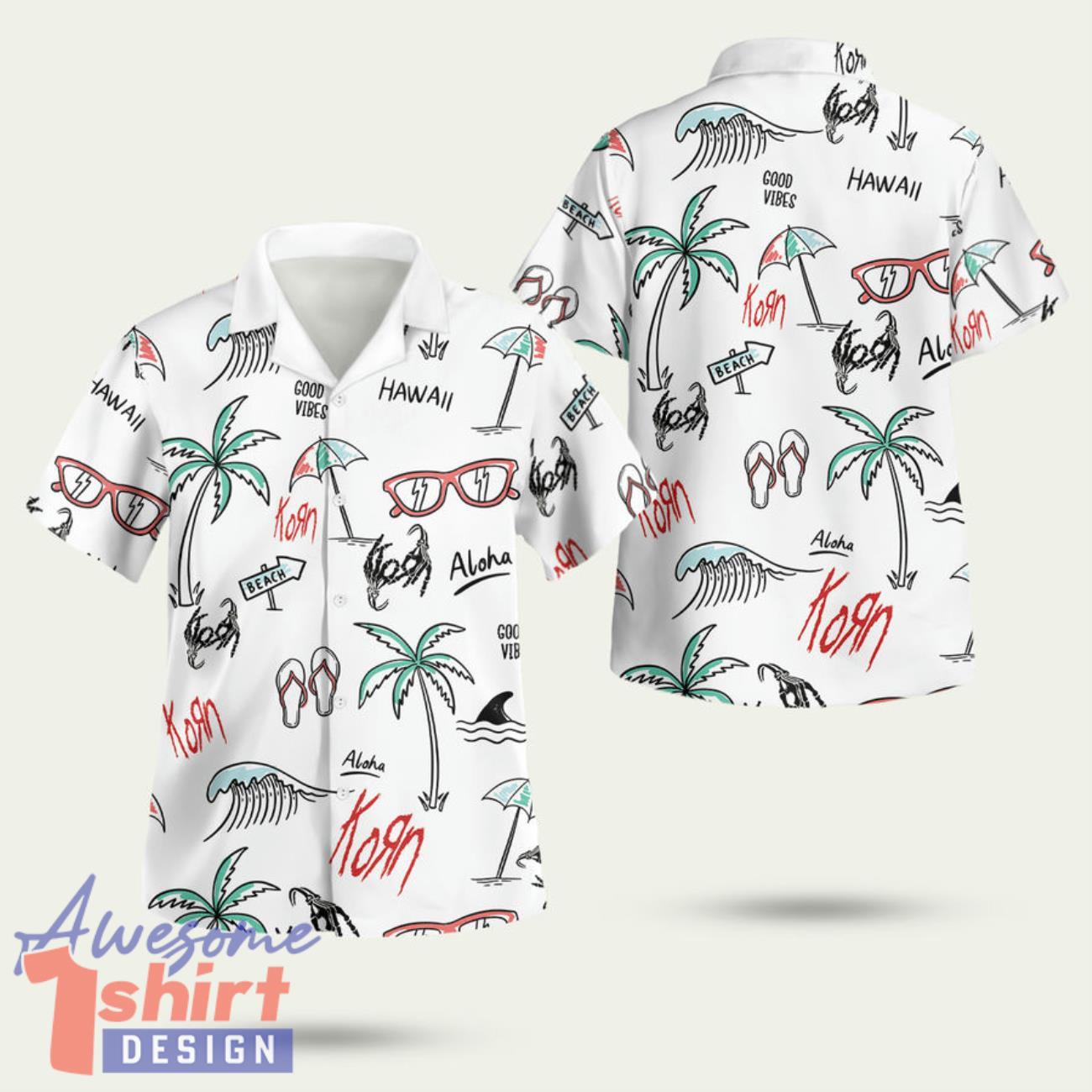 Korn Music Band Korn 3D Hawaiian Shirt Summer Style Gift