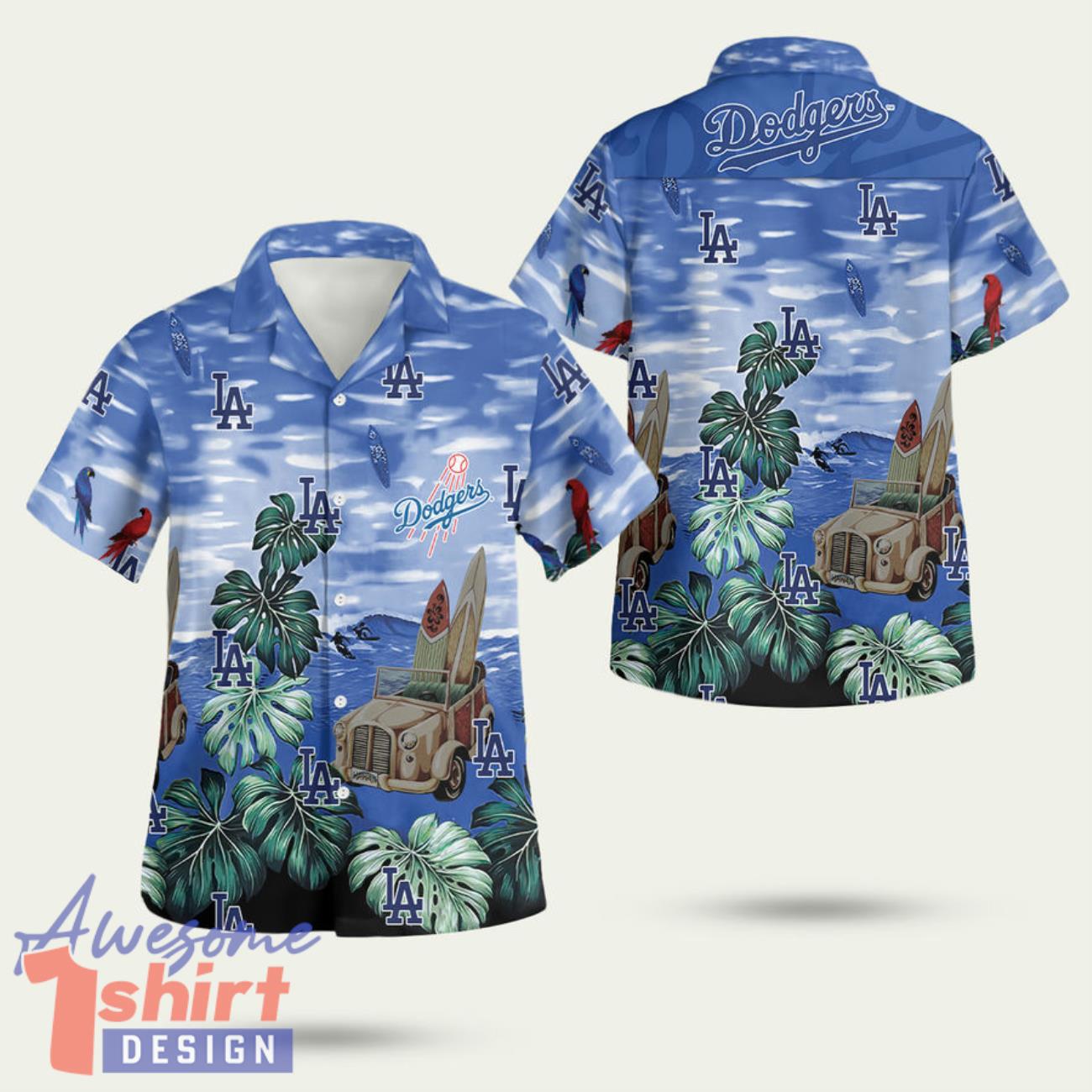 La Dodgers 1 3D Hawaiian Shirt Summer Style Gift