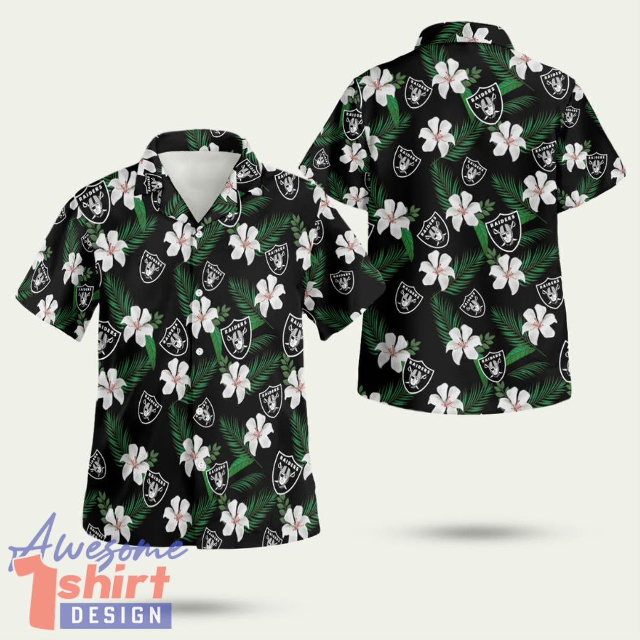 Las Vegas Raiderstropical Flower Summer 3D Hawaiian Shirt Summer Style Gift