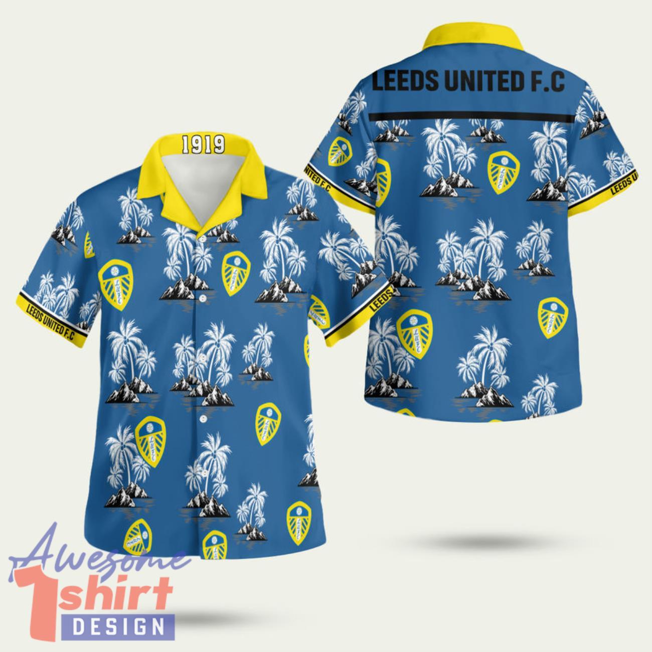 Leeds United Summer 3D Hawaiian Shirt Summer Style Gift