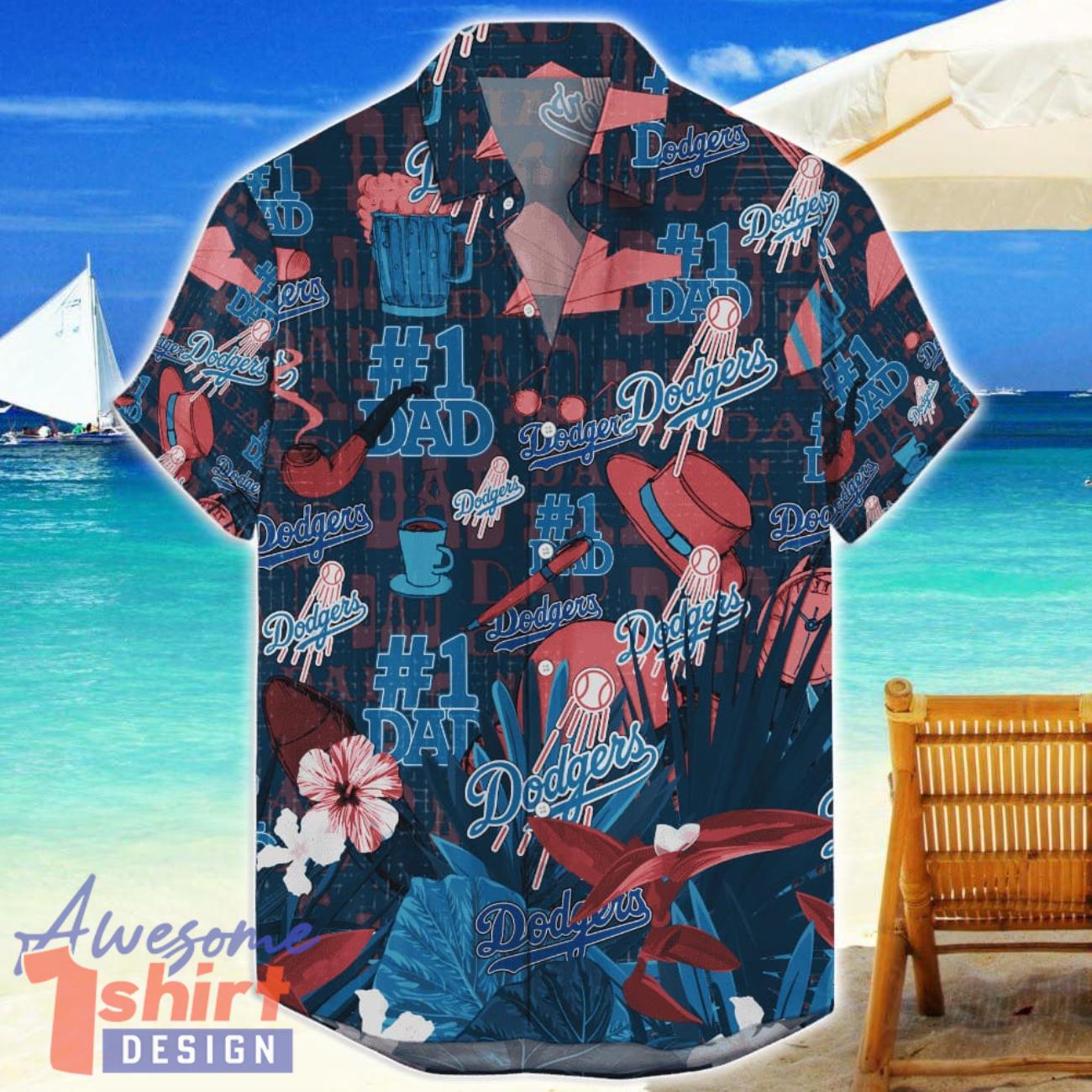 Los Angeles Dodgers Hawaiian Shirt Father’s Day Gift For Dad Grandpa MLB Team