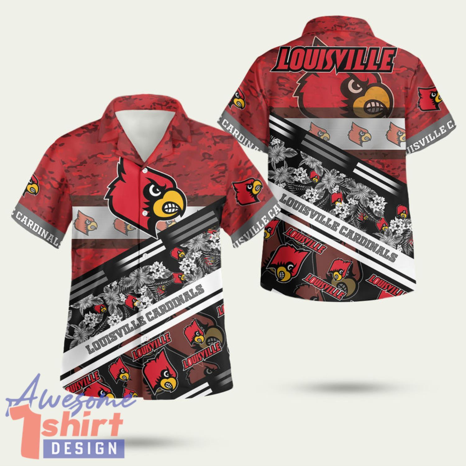 Louisville Cardinals 1 3D Hawaiian Shirt Summer Style Gift