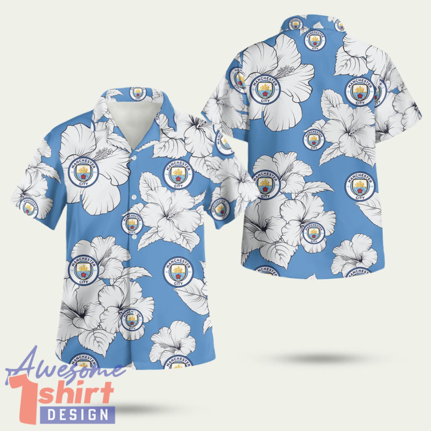 Manchester City Fc Tropical 3D Hawaiian Shirt Summer Style Gift