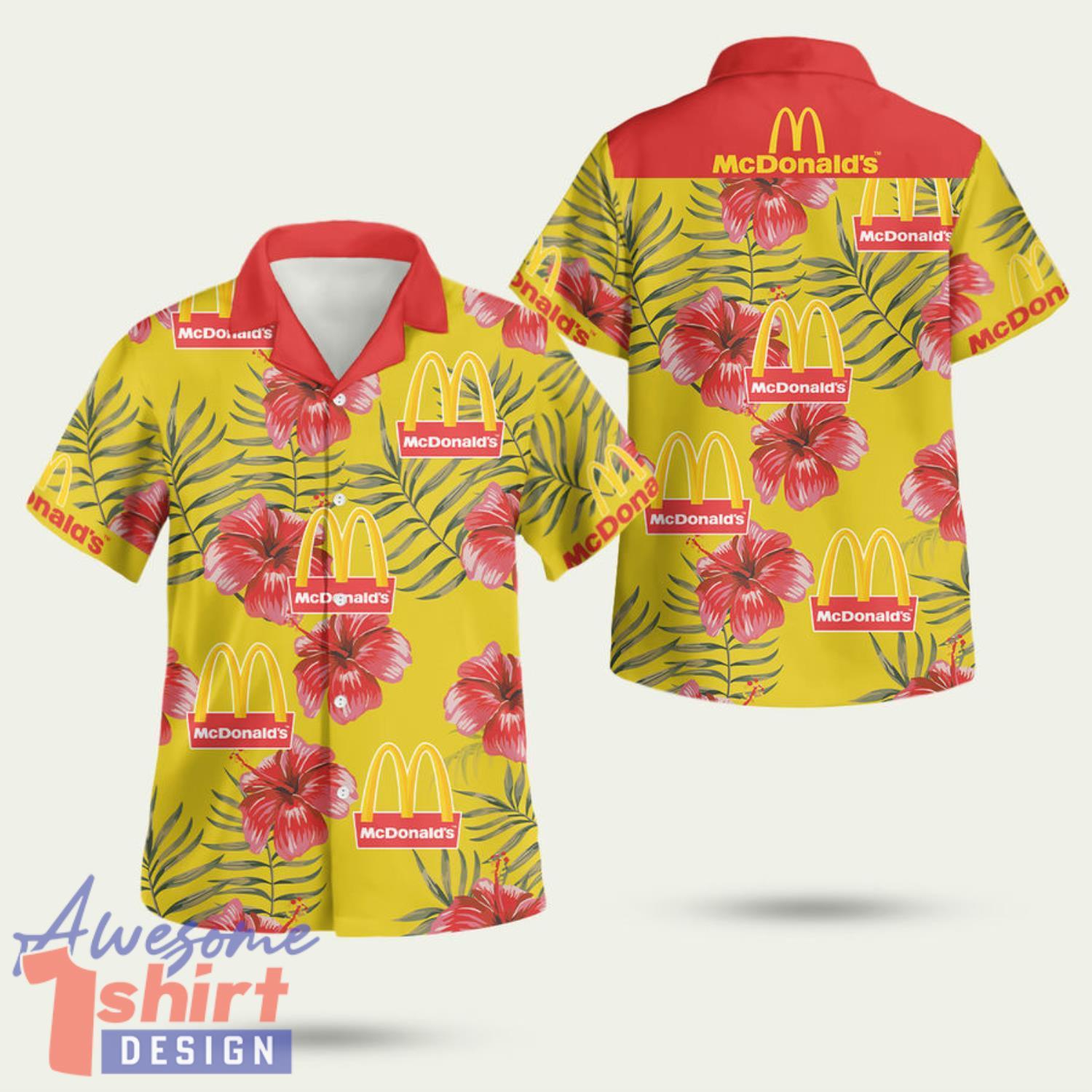 Mcdonald Is Logo 3D Hawaiian Shirt Summer Style Gift