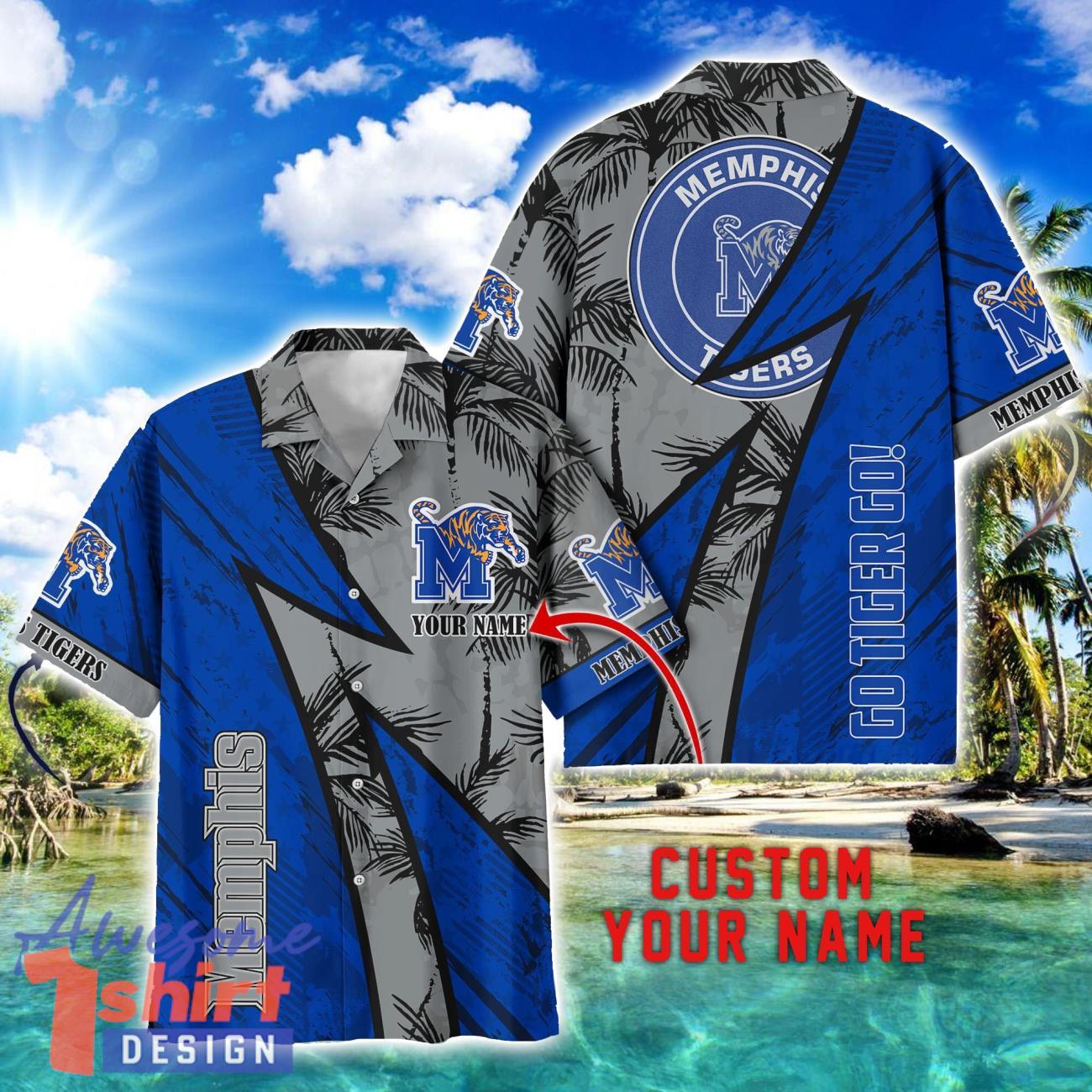 Memphis Tigers AOP Hawaiian Shirt Beach Summer Shirt Personalized Name For fans