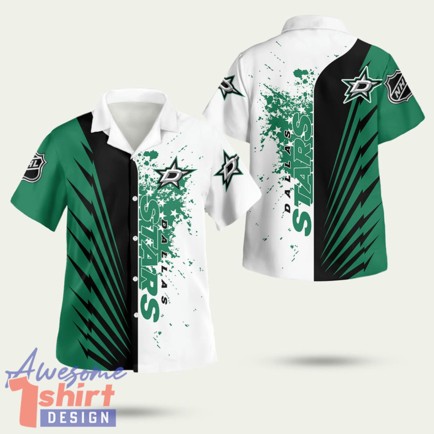 Mens Dallas Stars 3D Hawaiian Shirt Summer Style Gift