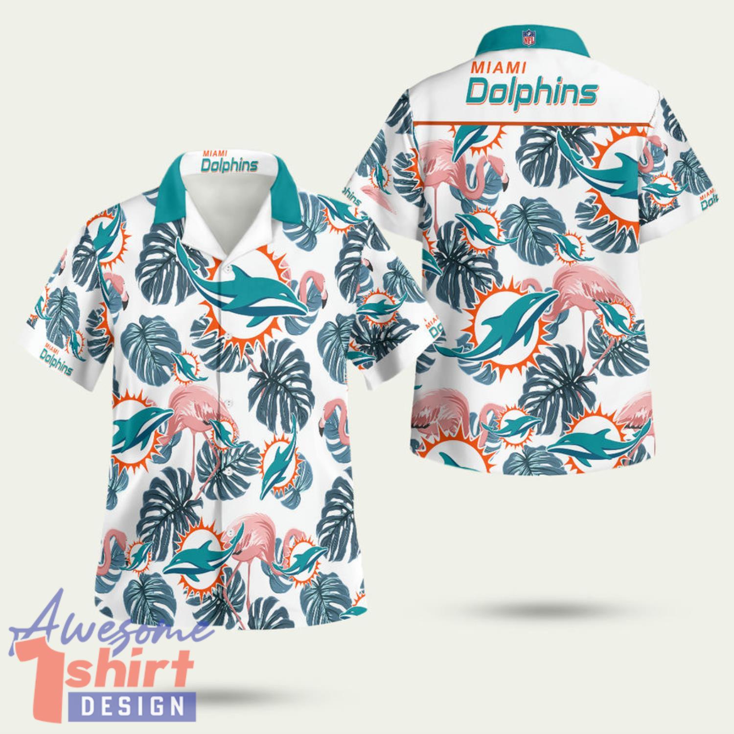 Miami Dolphins Fan Store Miami Dolphins 3D Hawaiian Shirt Summer Style Gift