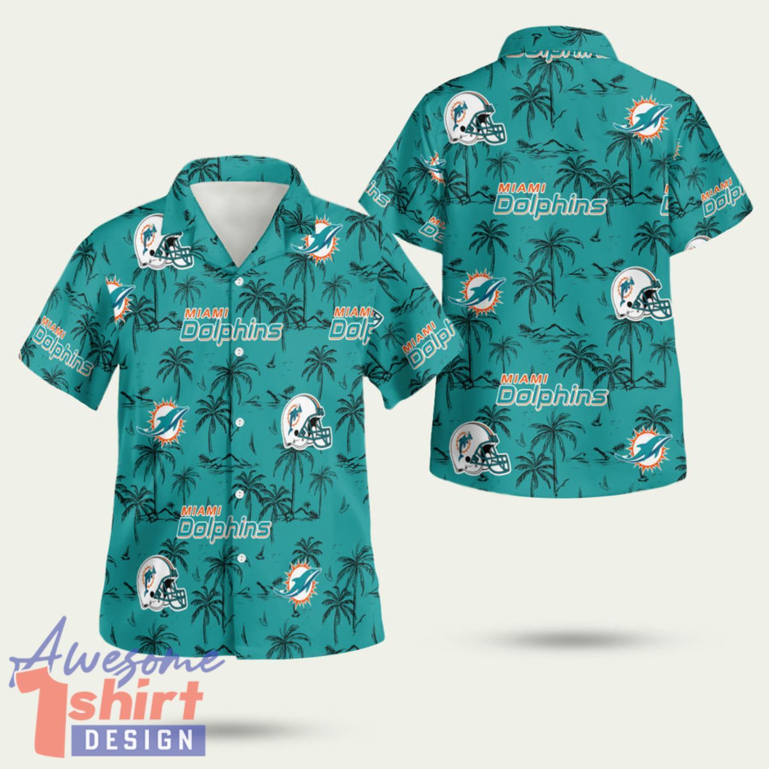 Miami Dolphins For Awesome Fans 23 3D Hawaiian Shirt Summer Style Gift