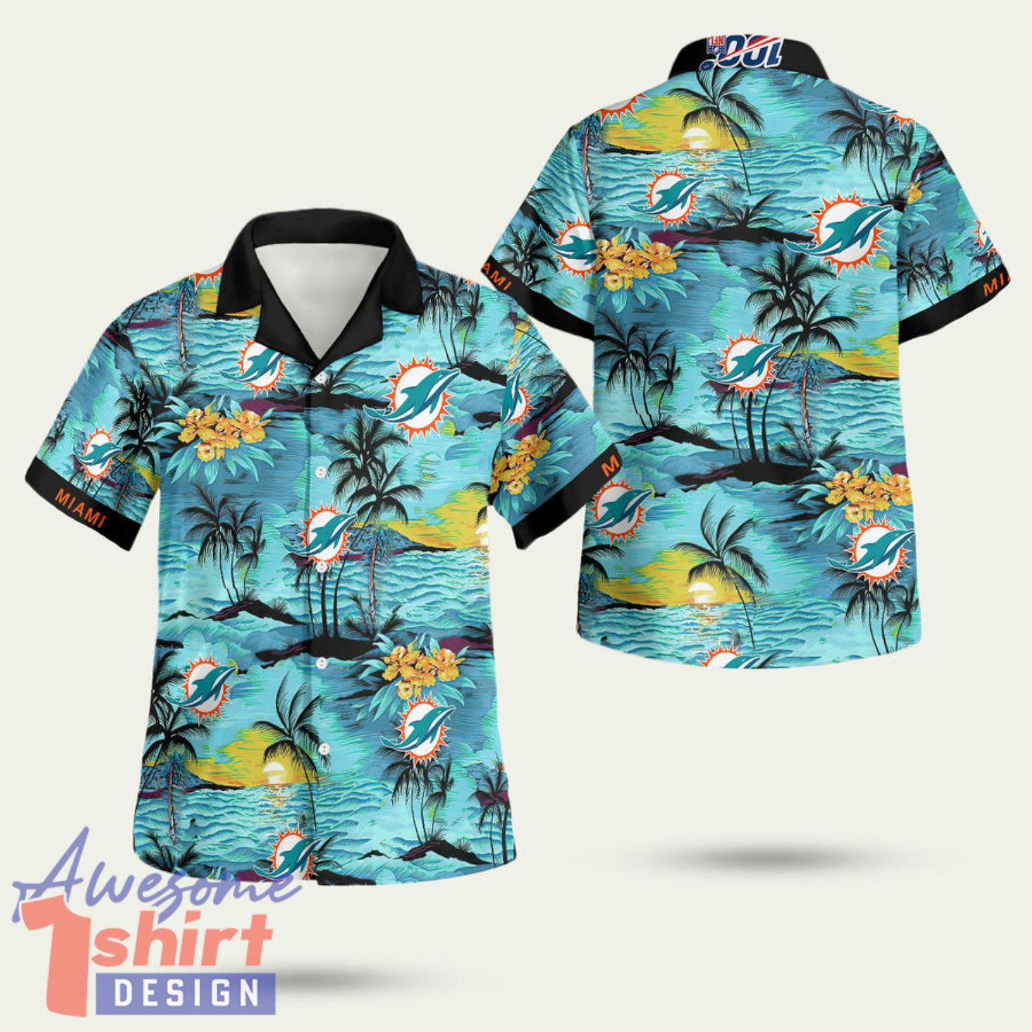 Miami Dolphins Team 3D Hawaiian Shirt Summer Style Gift