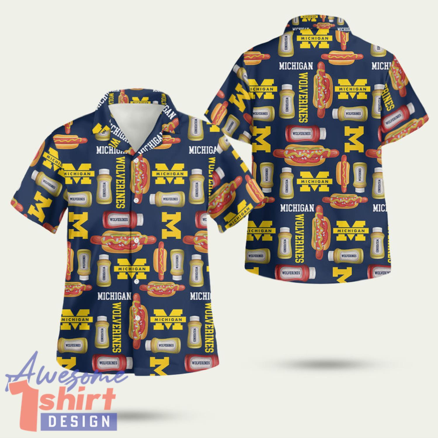 Michigan Wolverines Grill Pro 3D Hawaiian Shirt Summer Style Gift