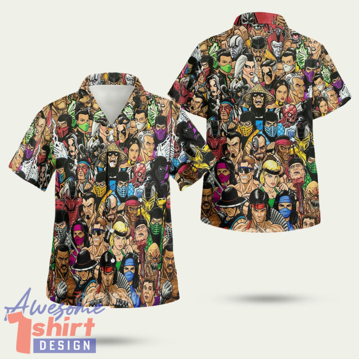 Mortal Kombat Character 3D Hawaiian Shirt Summer Style Gift