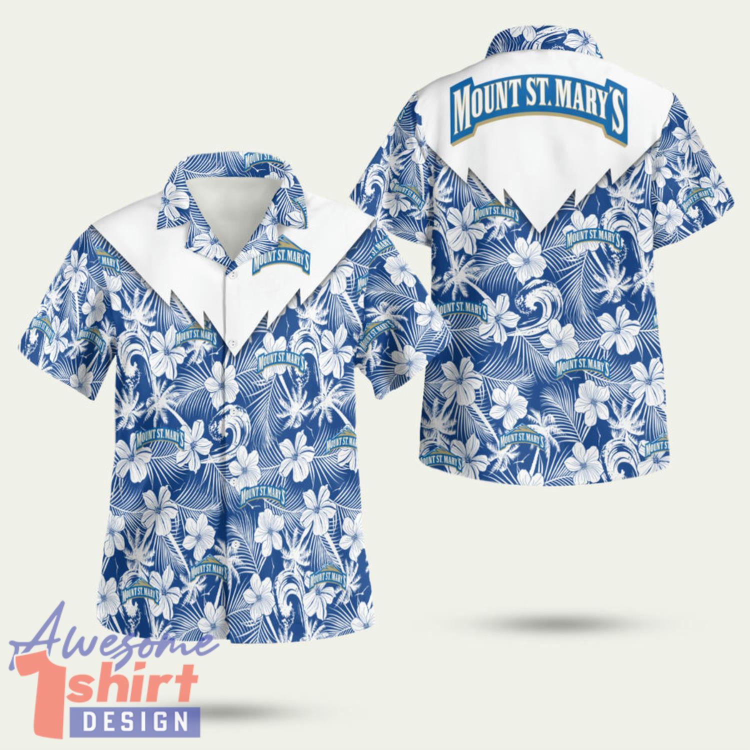 Mount St Marys Mountaineers 3D Hawaiian Shirt Summer Style Gift