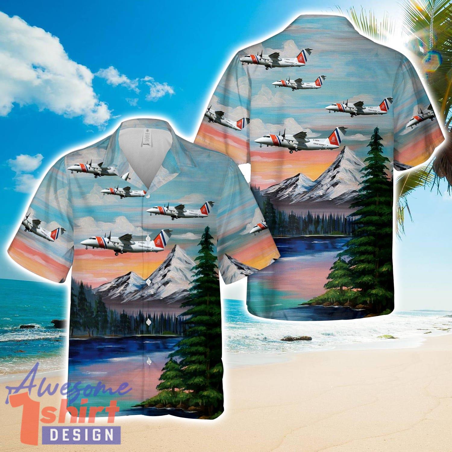 Netherlands Coastguard De Havilland Canada Dash 8-102 Hawaiian Shirt Men Women Men Women Beach Shirt