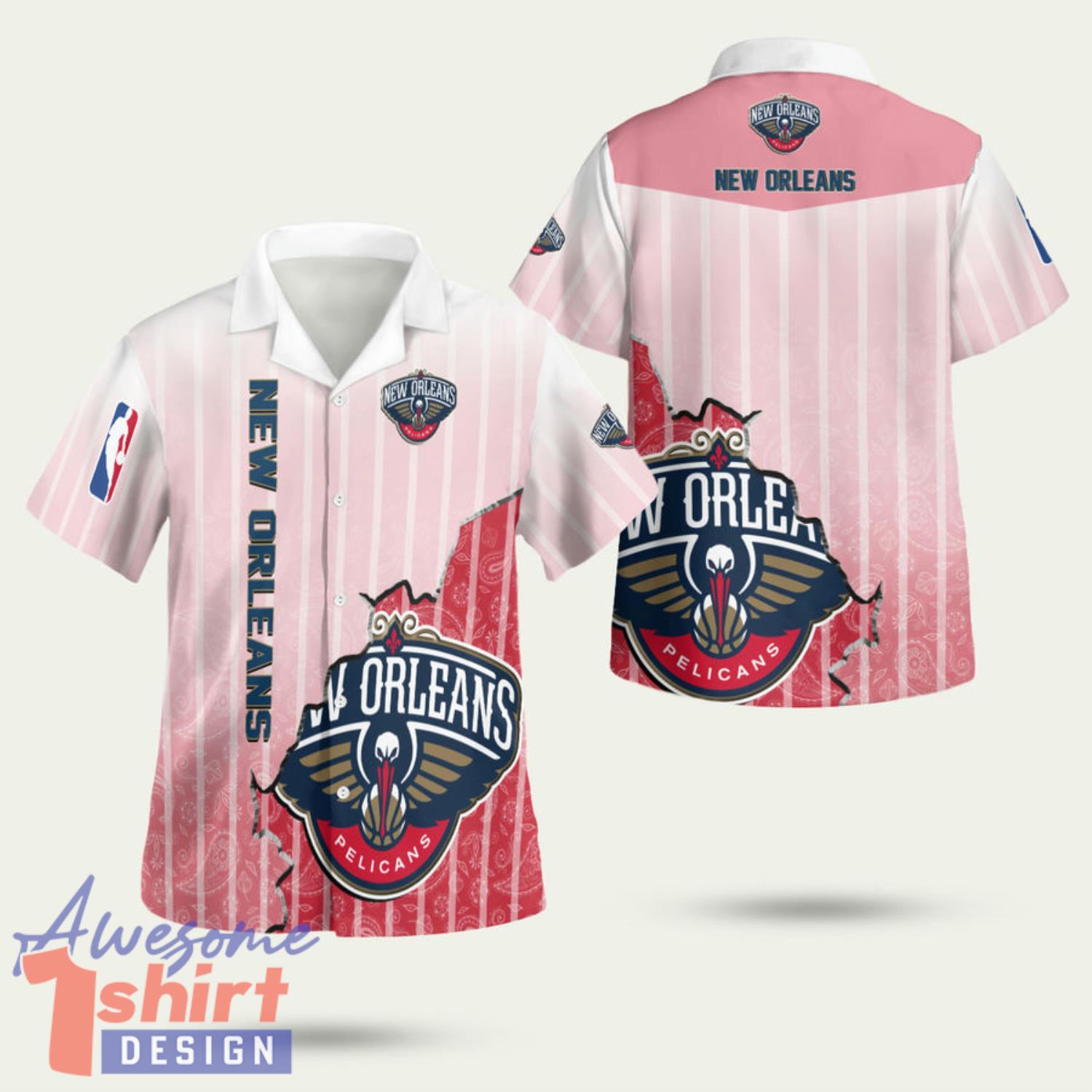 New Orleans Pelicans Tear 3D Hawaiian Shirt Summer Style Gift