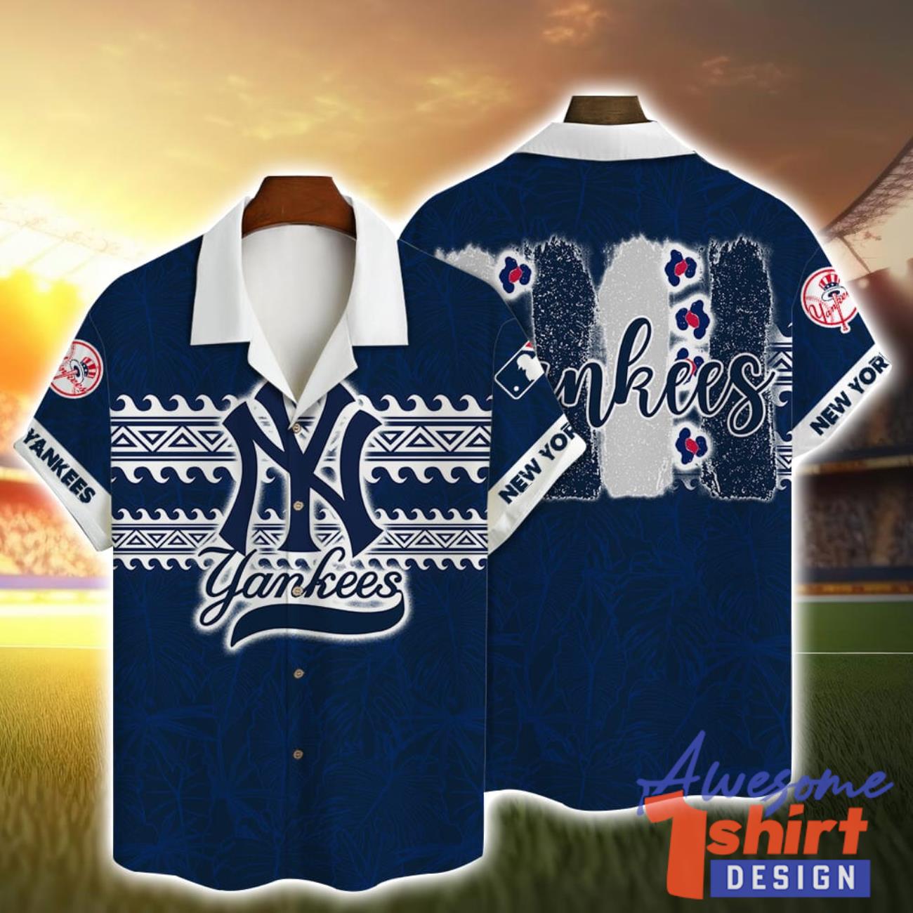 New York Yankees MLB Summer Hawaiian Shirt All Over Printed