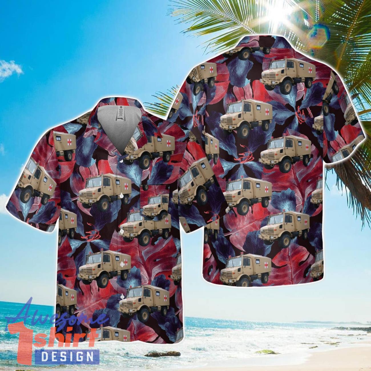 New Zealand Army UNIMOG Pocket Hawaiian Shirt Cute Summer Gift