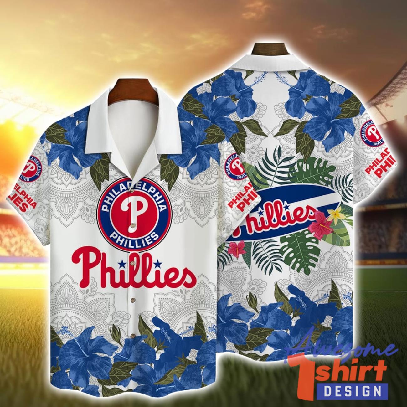 Philadelphia Phillies MLB Hibiscus Flower Hawaiian Shirt Cute Summer Gift