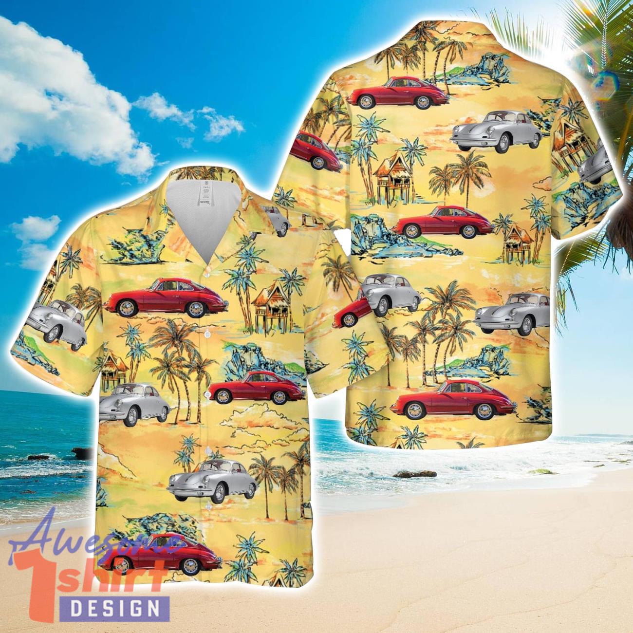 Porsche 356 B 2000 GS Carrera 1962 Hawaiian Shirt Cute Summer Gift