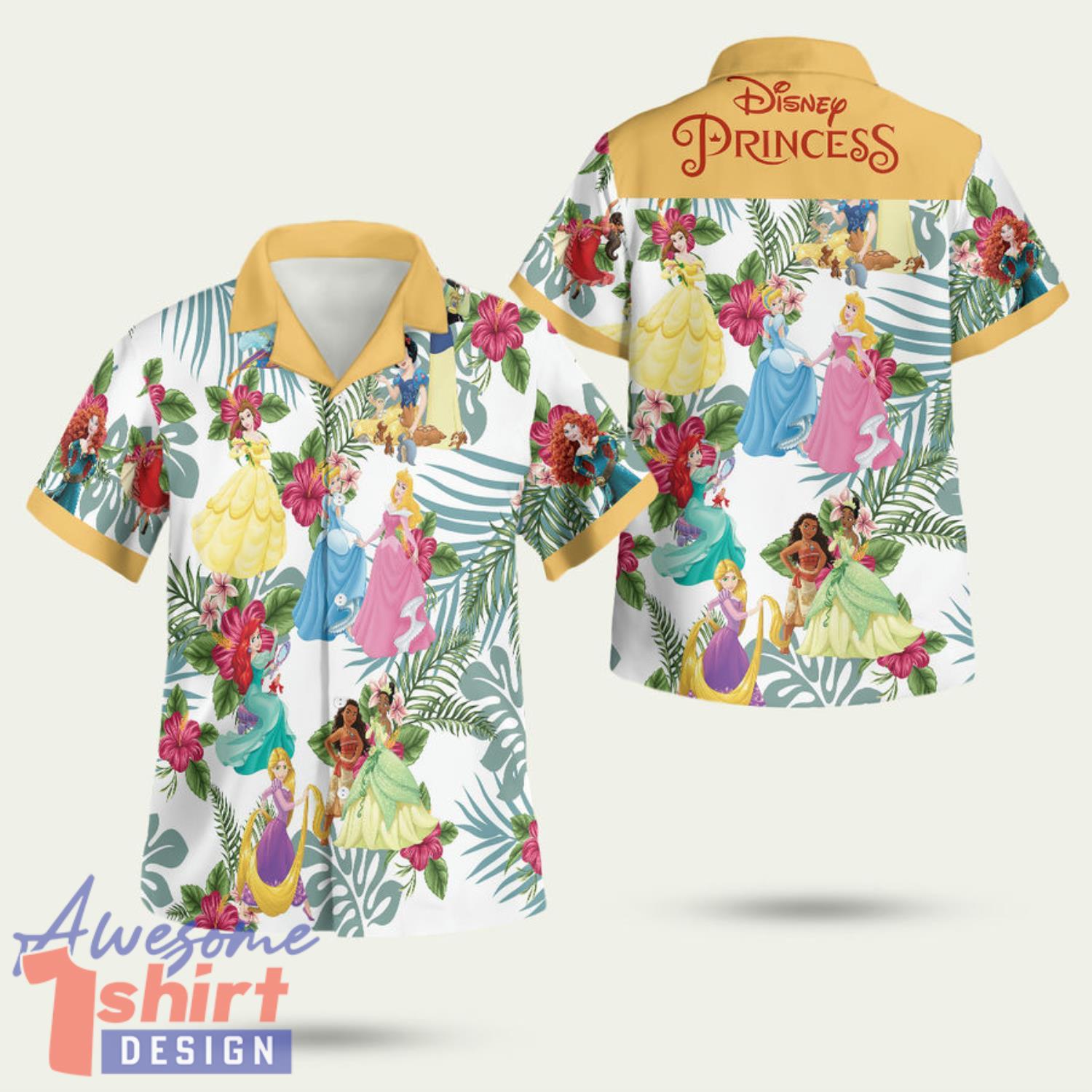 Princess Tropical 3D Hawaiian Shirt Summer Style Gift