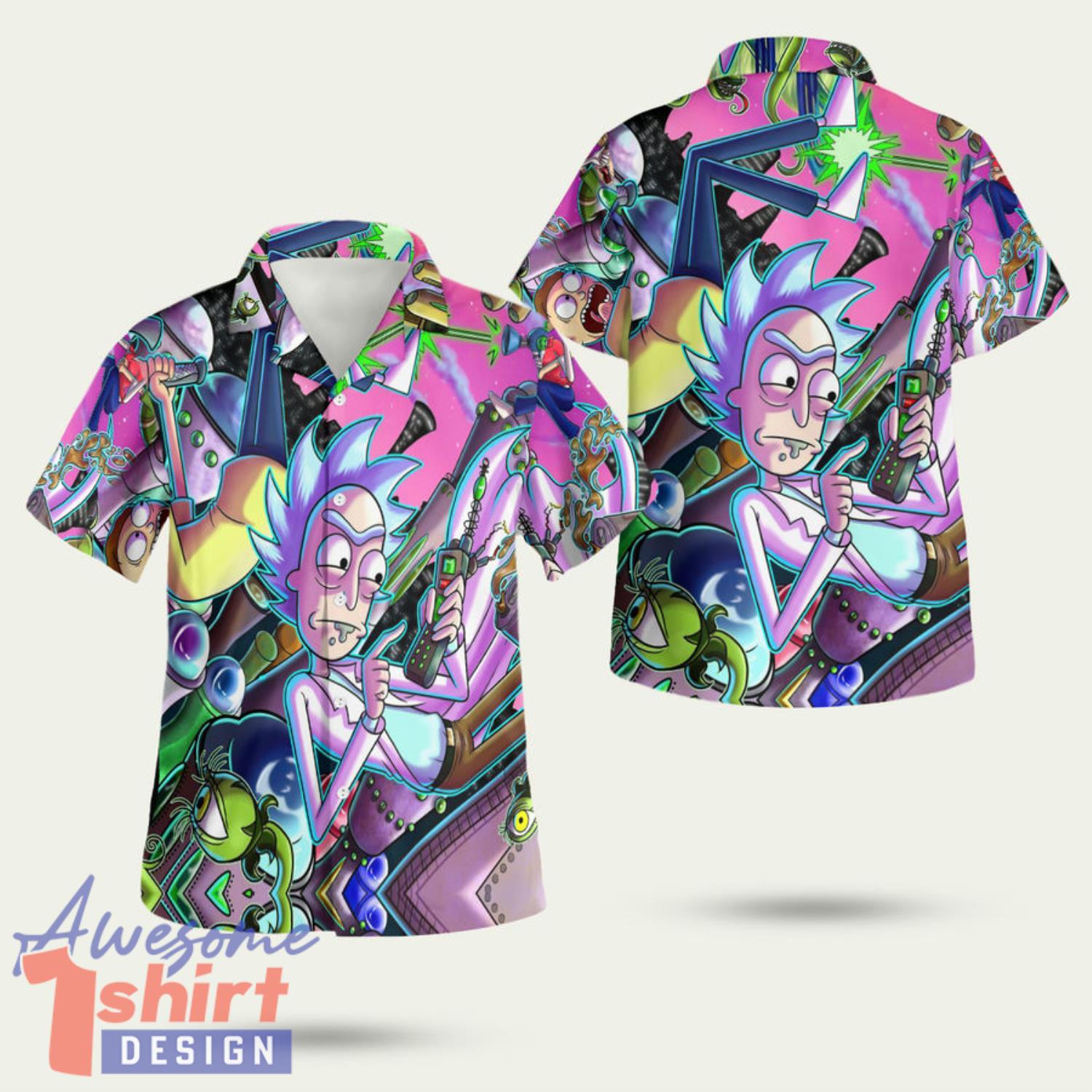 Rick And Morty 3D Hawaiian Shirt Summer Style Gift