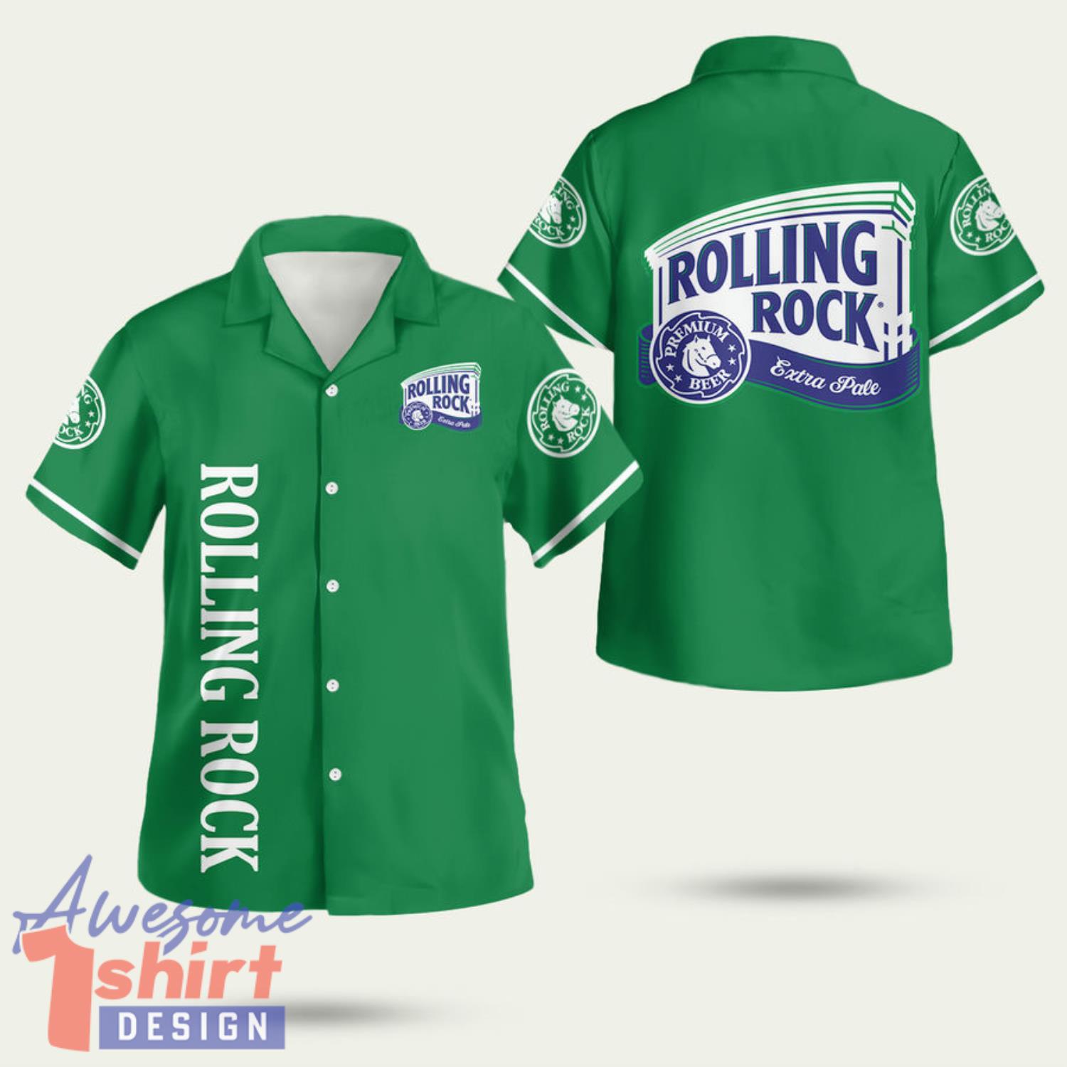 Rolling Rock Beer 3D Hawaiian Shirt Summer Style Gift