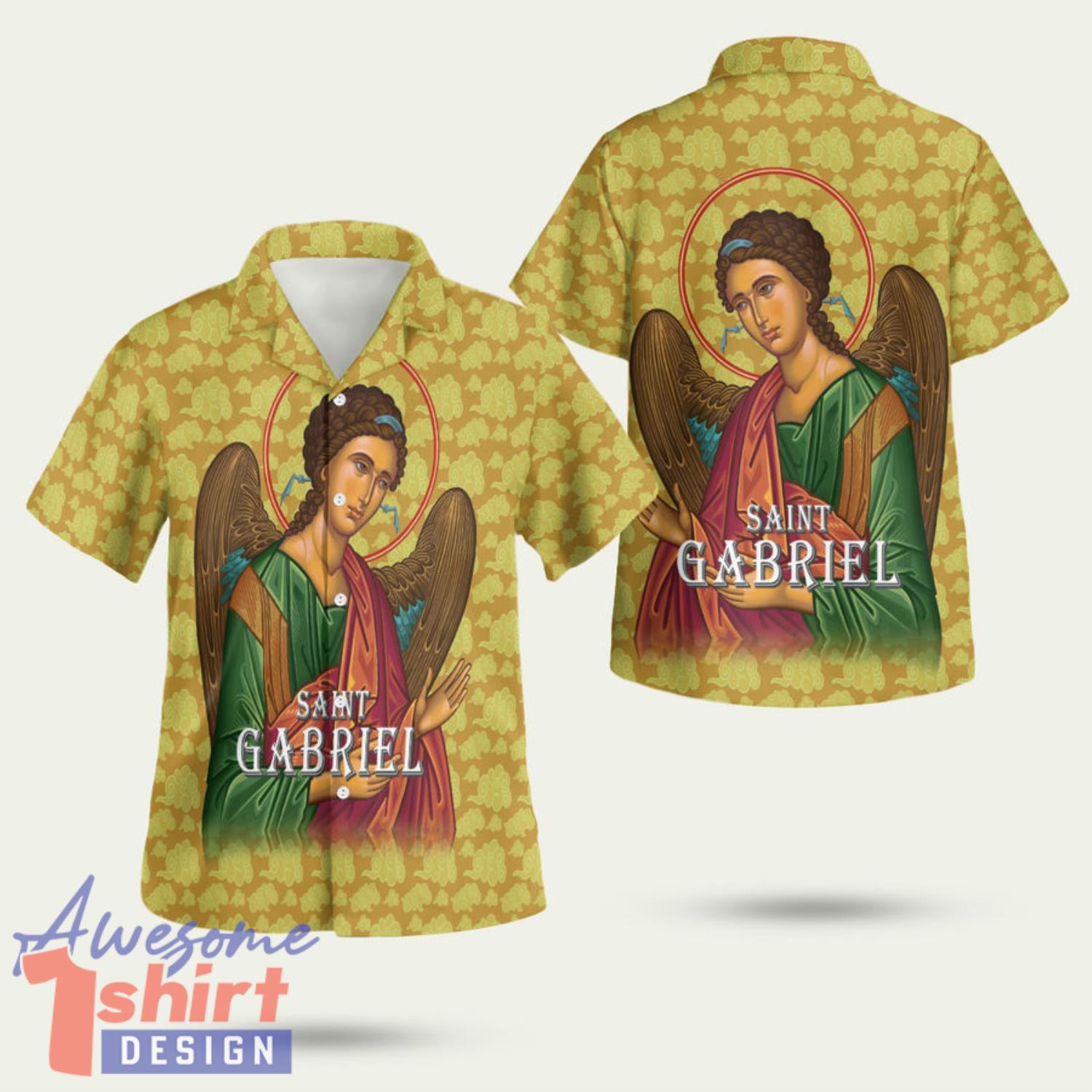 Saint Gabriel 3D Hawaiian Shirt Summer Style Gift