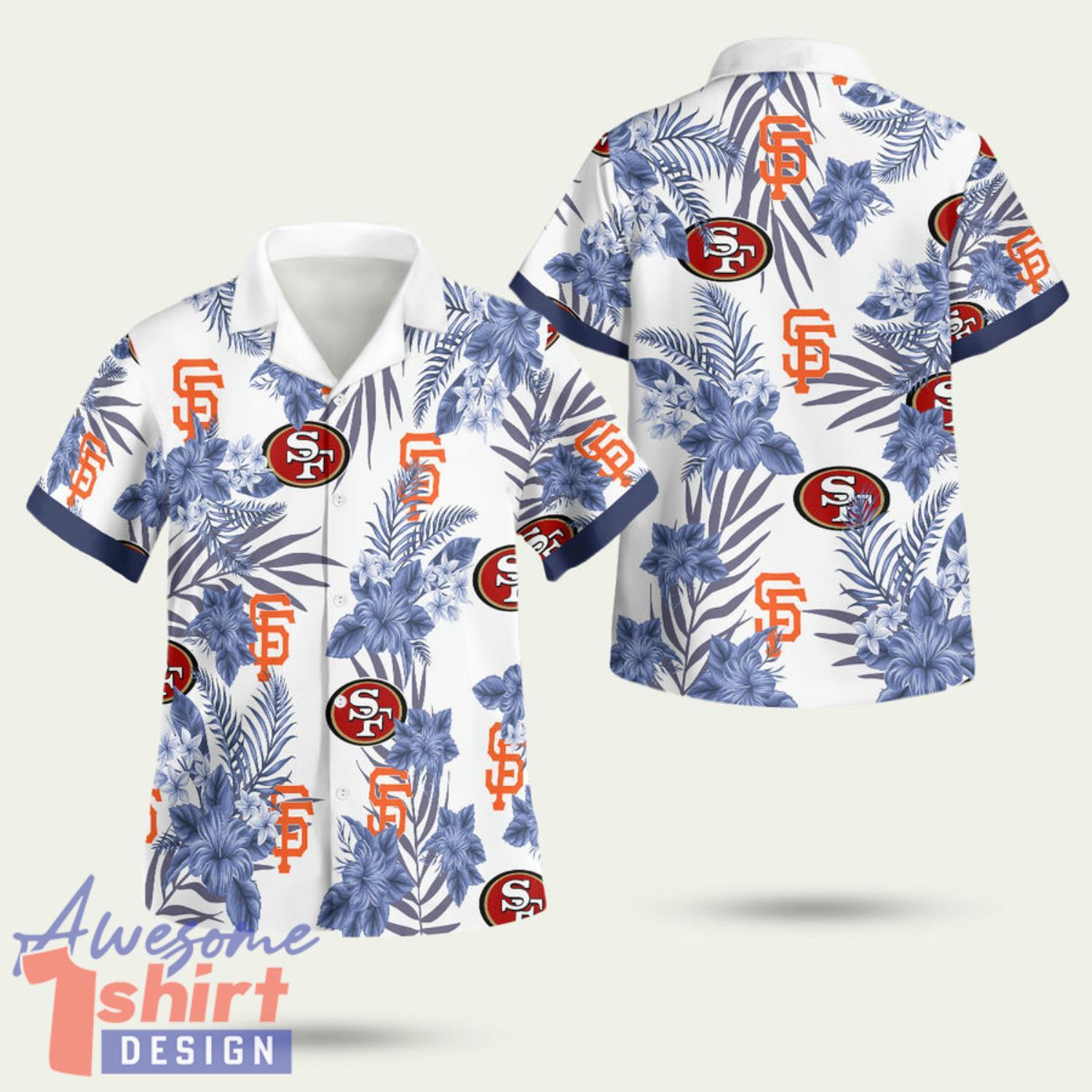 San Francisco Giants San Francisco 49ers 3D Hawaiian Shirt Summer Style Gift