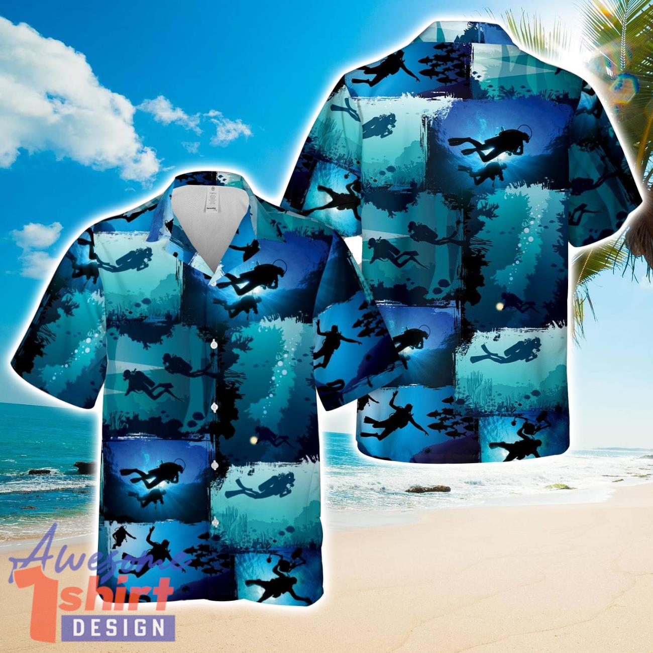 Scuba Diving  AOP Hawaiian Shirt Beach Gift